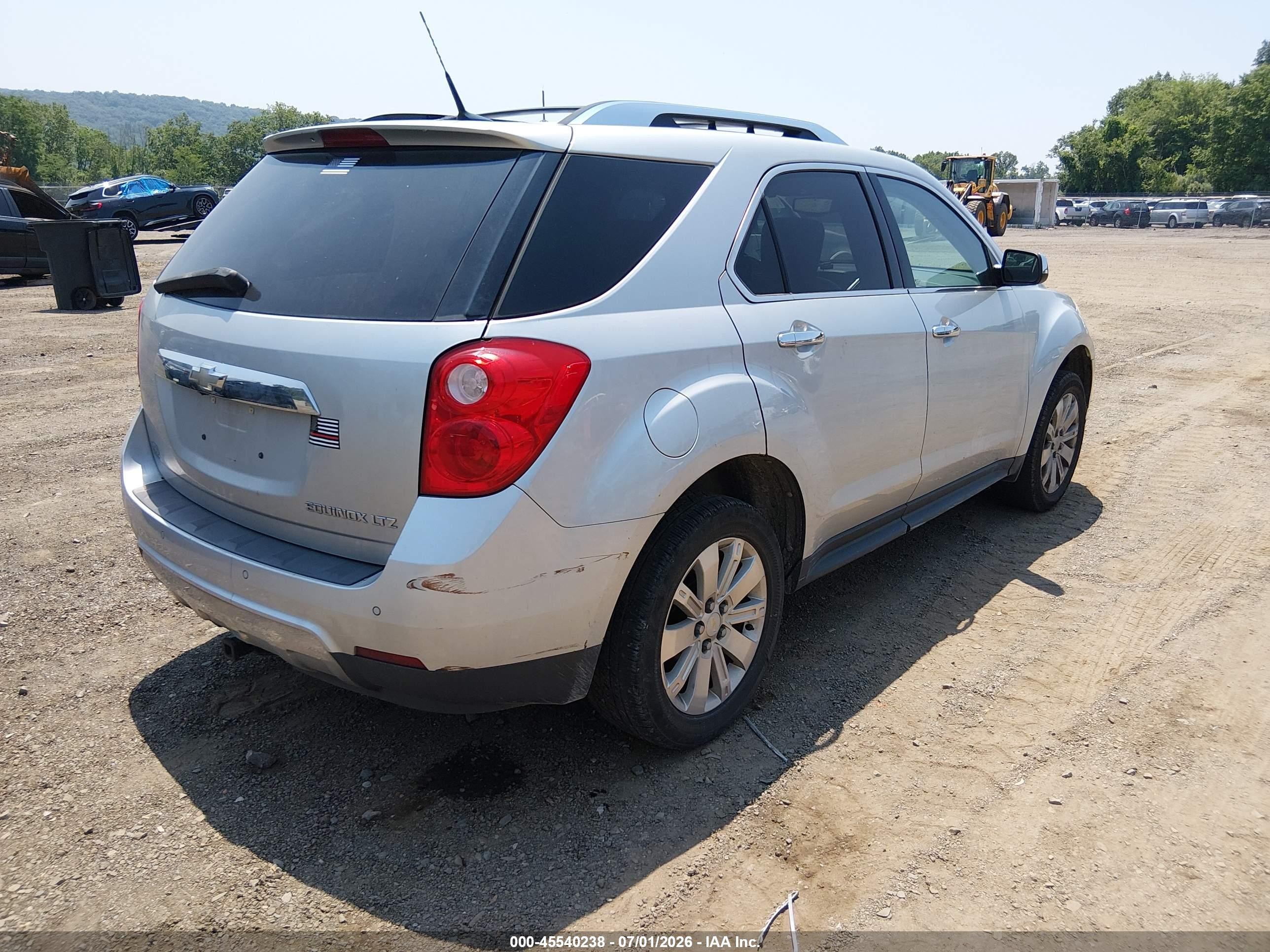 2011 Chevrolet Equinox Ltz Silver vin: 2GNALFEC9B1158062