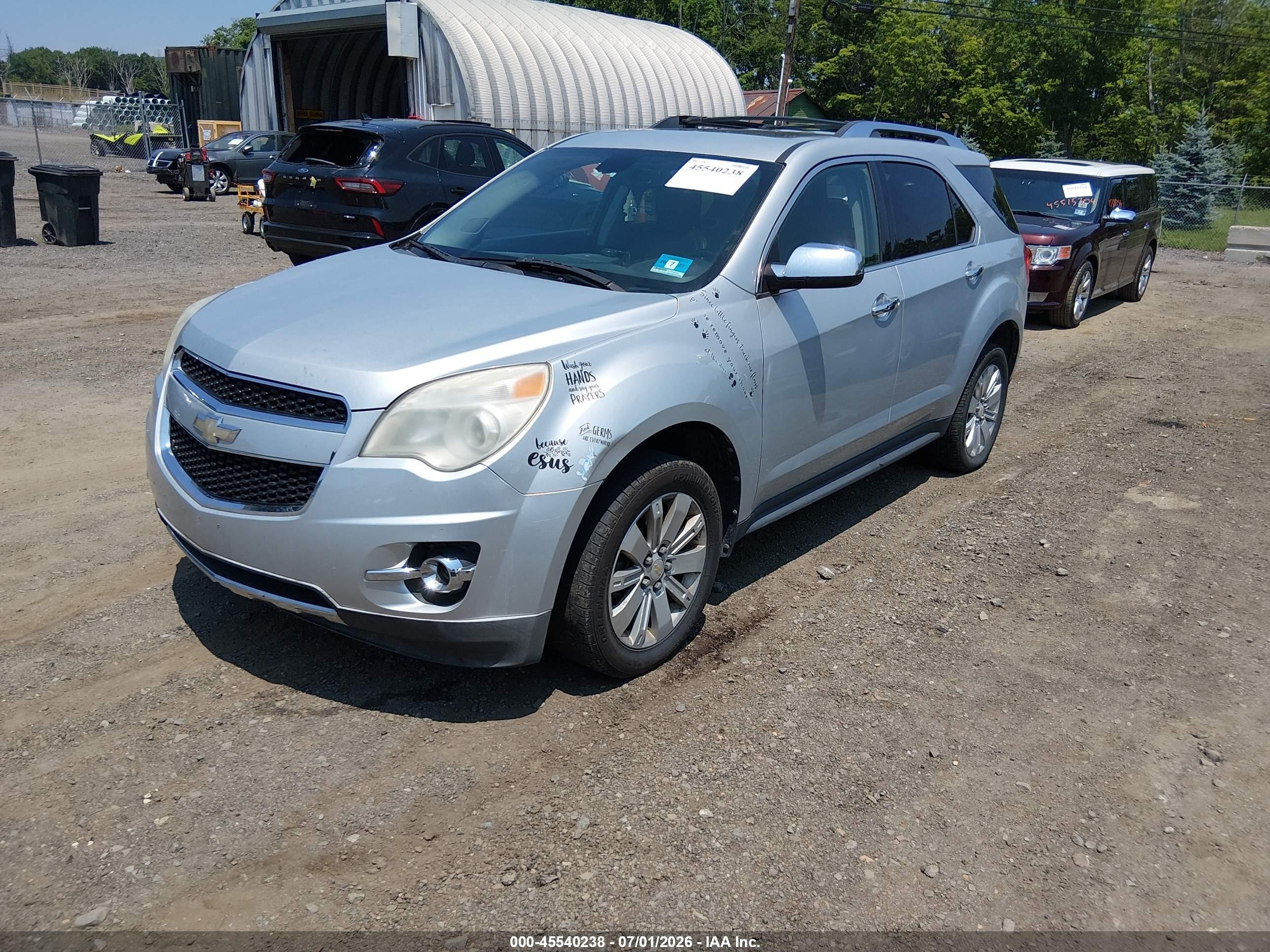 2011 Chevrolet Equinox Ltz Silver vin: 2GNALFEC9B1158062
