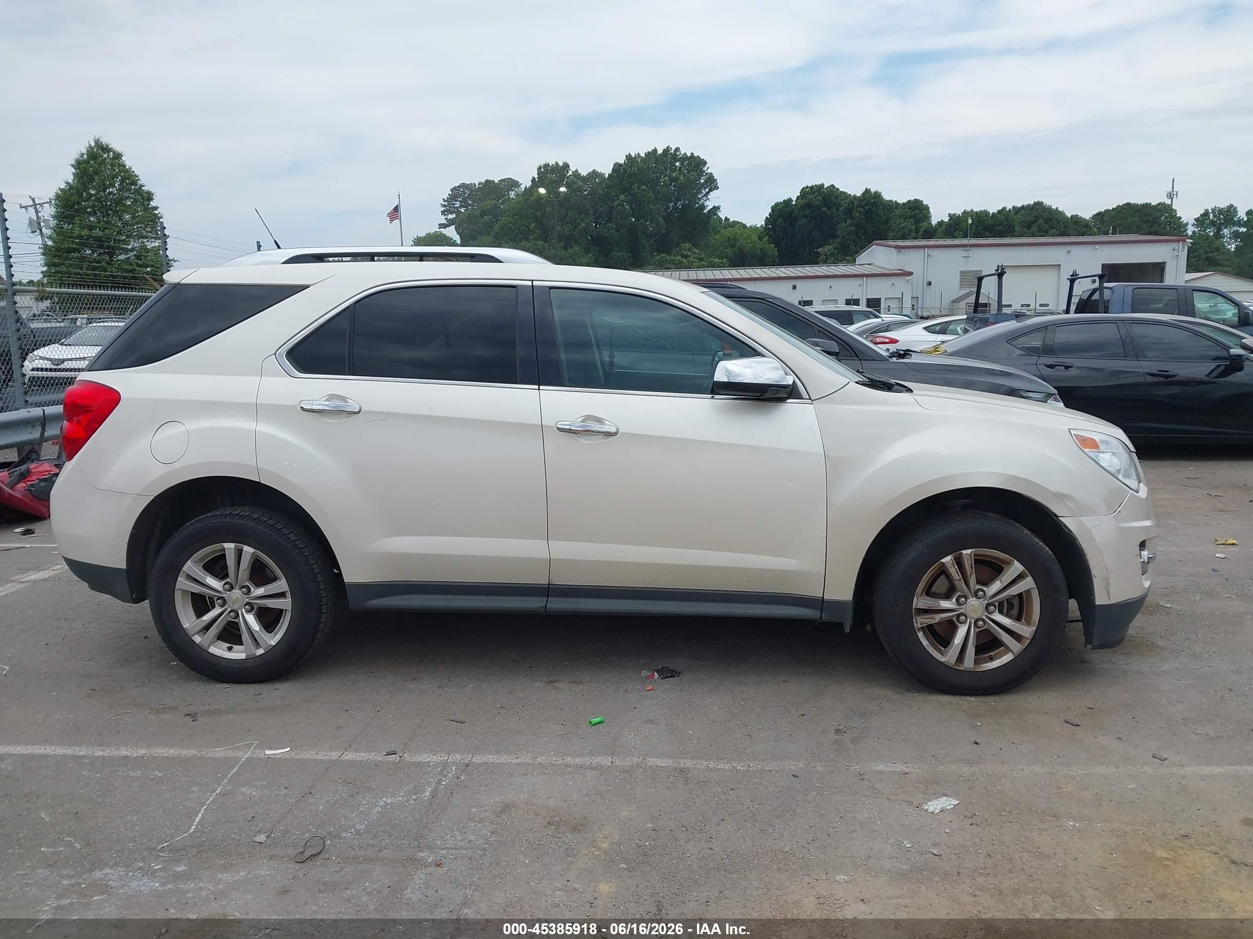 2012 Chevrolet Equinox Ltz Cream vin: 2GNALFEK0C1224670