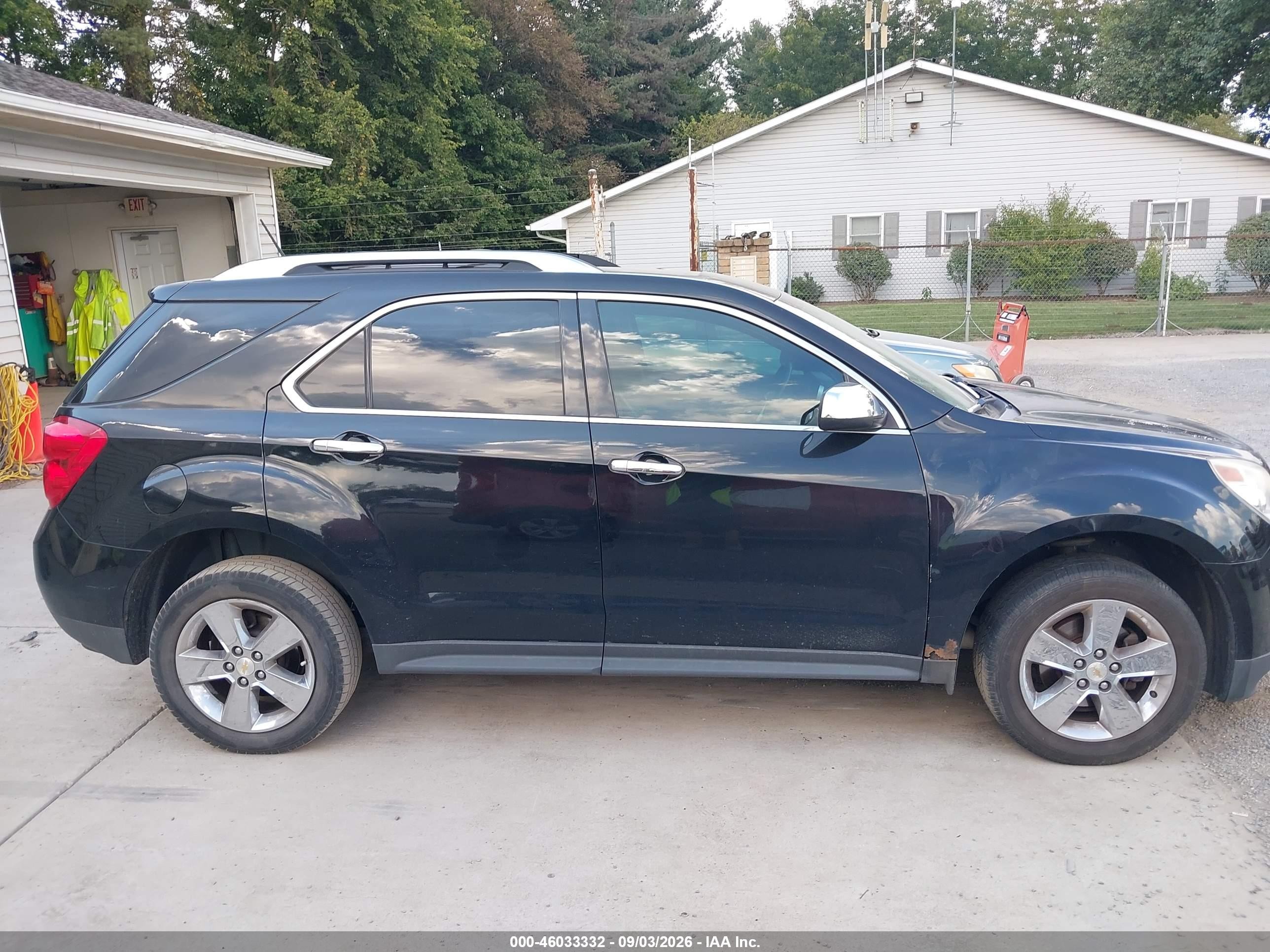 2013 Chevrolet Equinox Ltz Black vin: 2GNALFEK1D6199556
