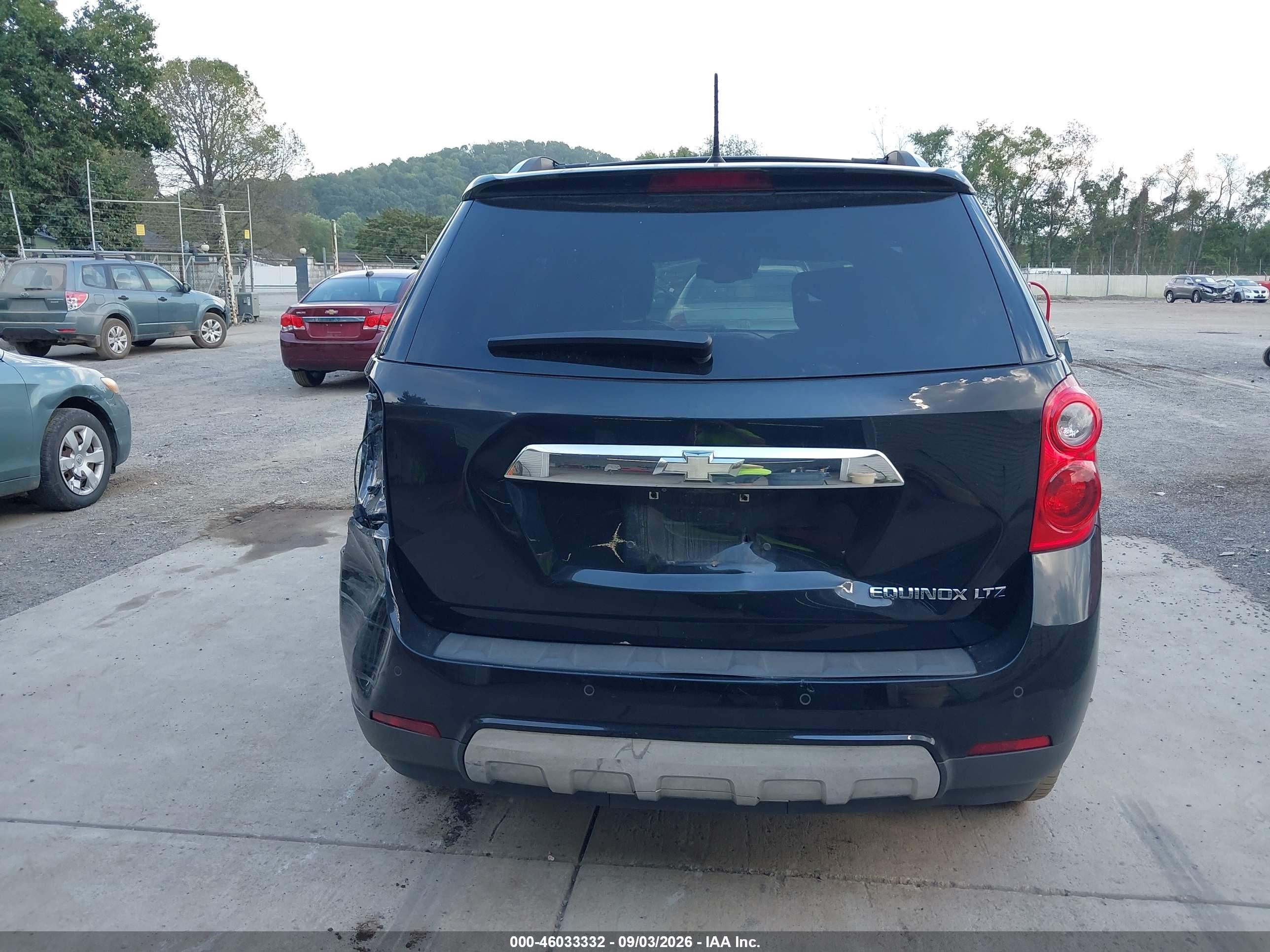 2013 Chevrolet Equinox Ltz Black vin: 2GNALFEK1D6199556