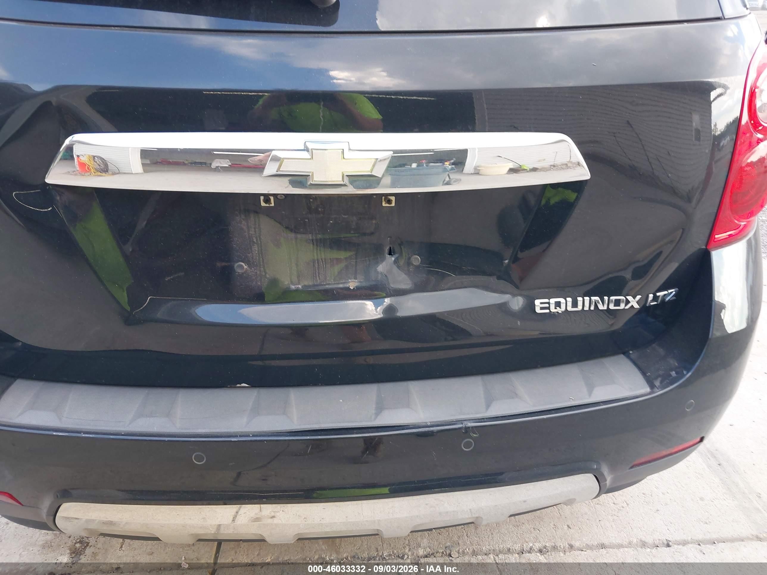 2013 Chevrolet Equinox Ltz Black vin: 2GNALFEK1D6199556