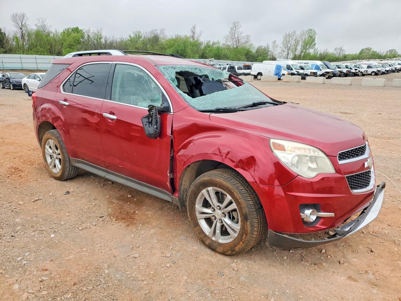 2013 Chevrolet Equinox Ltz Red vin: 2GNALFEK1D6316696