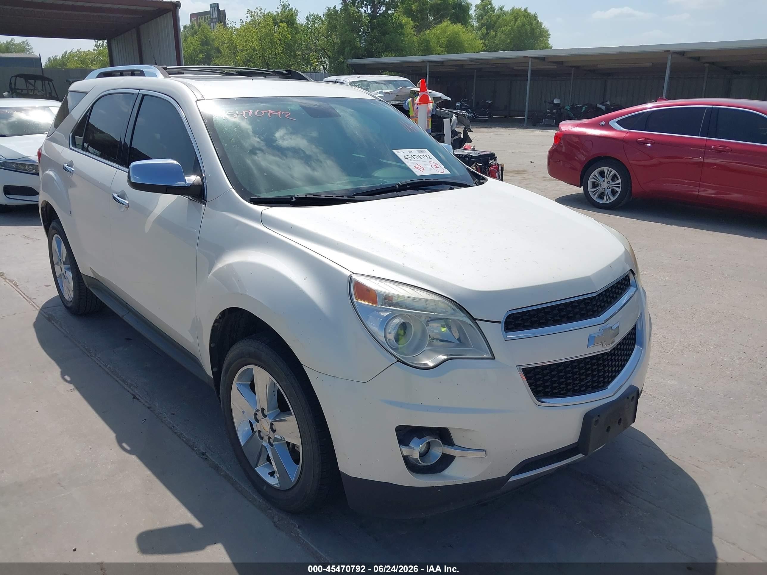 2012 Chevrolet Equinox Ltz White vin: 2GNALFEK2C1242992