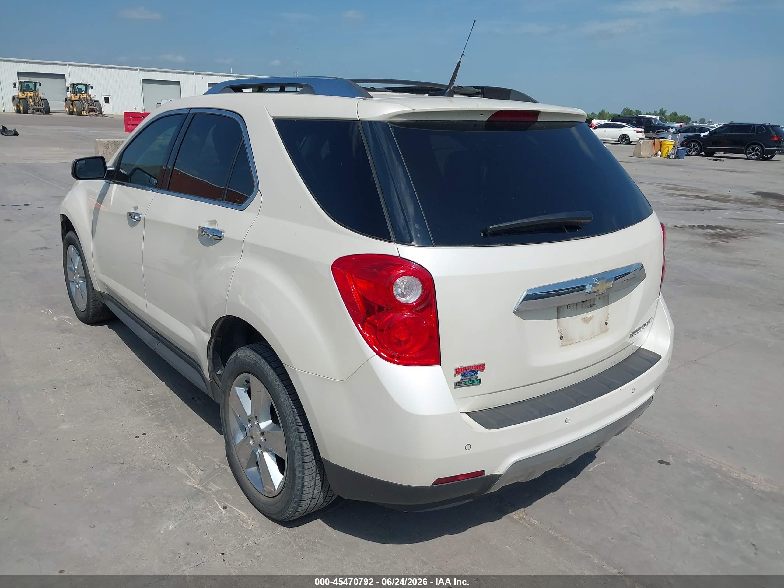 2012 Chevrolet Equinox Ltz White vin: 2GNALFEK2C1242992