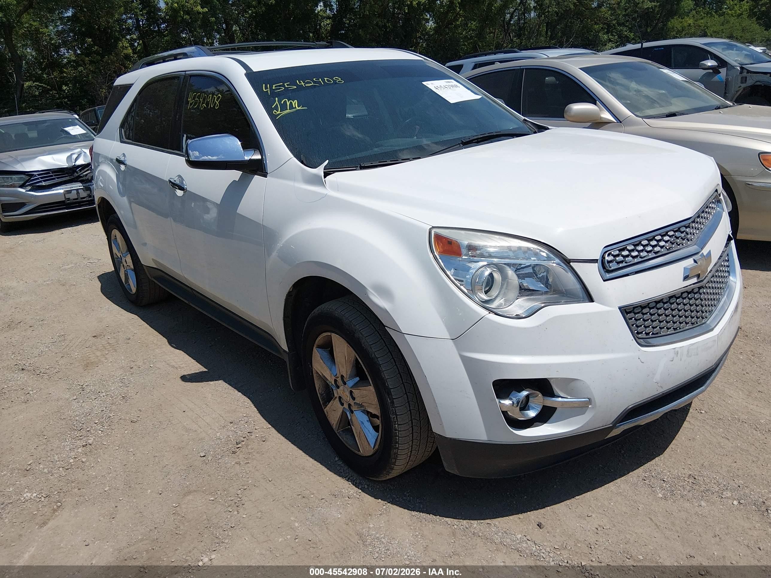2012 Chevrolet Equinox Ltz Белый vin: 2GNALFEK2C1337777