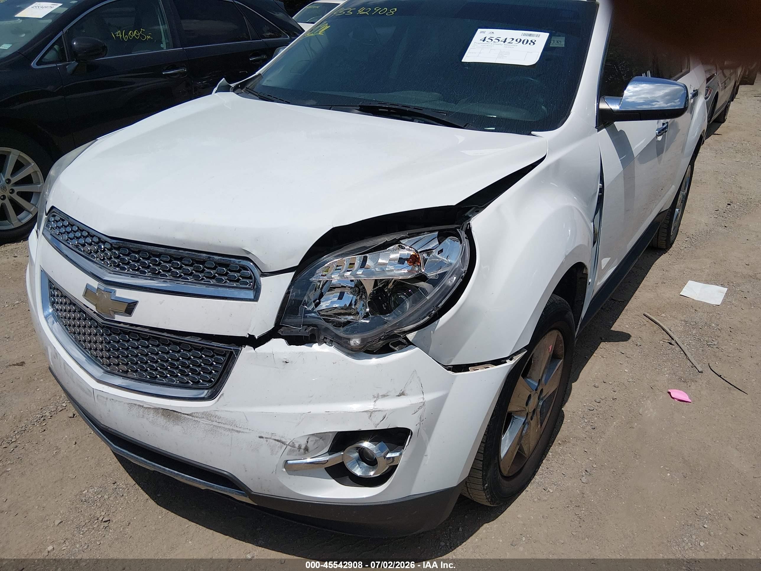 2012 Chevrolet Equinox Ltz White vin: 2GNALFEK2C1337777