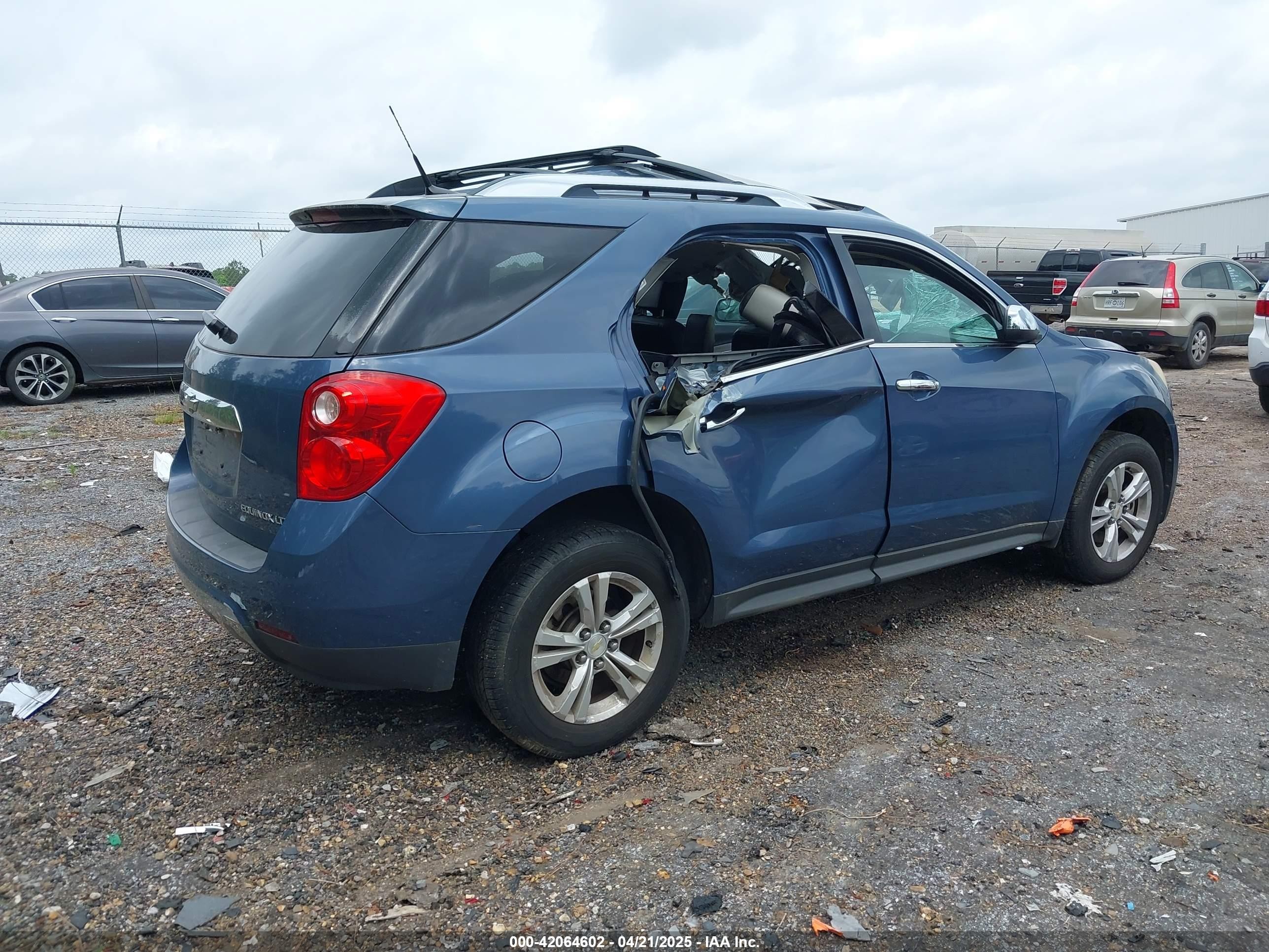 2012 Chevrolet Equinox Ltz Blue vin: 2GNALFEK2C6123603