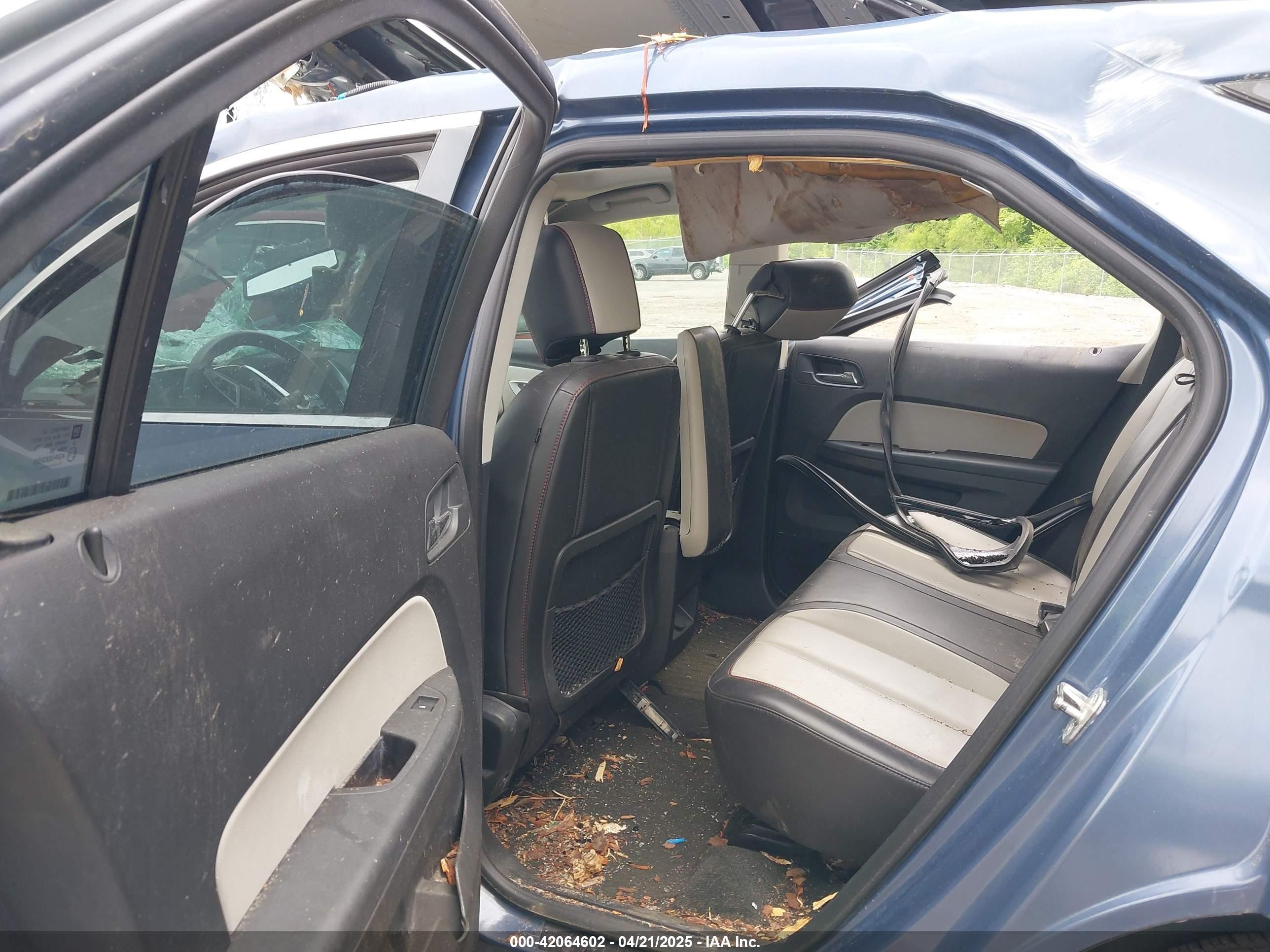 2012 Chevrolet Equinox Ltz Blue vin: 2GNALFEK2C6123603