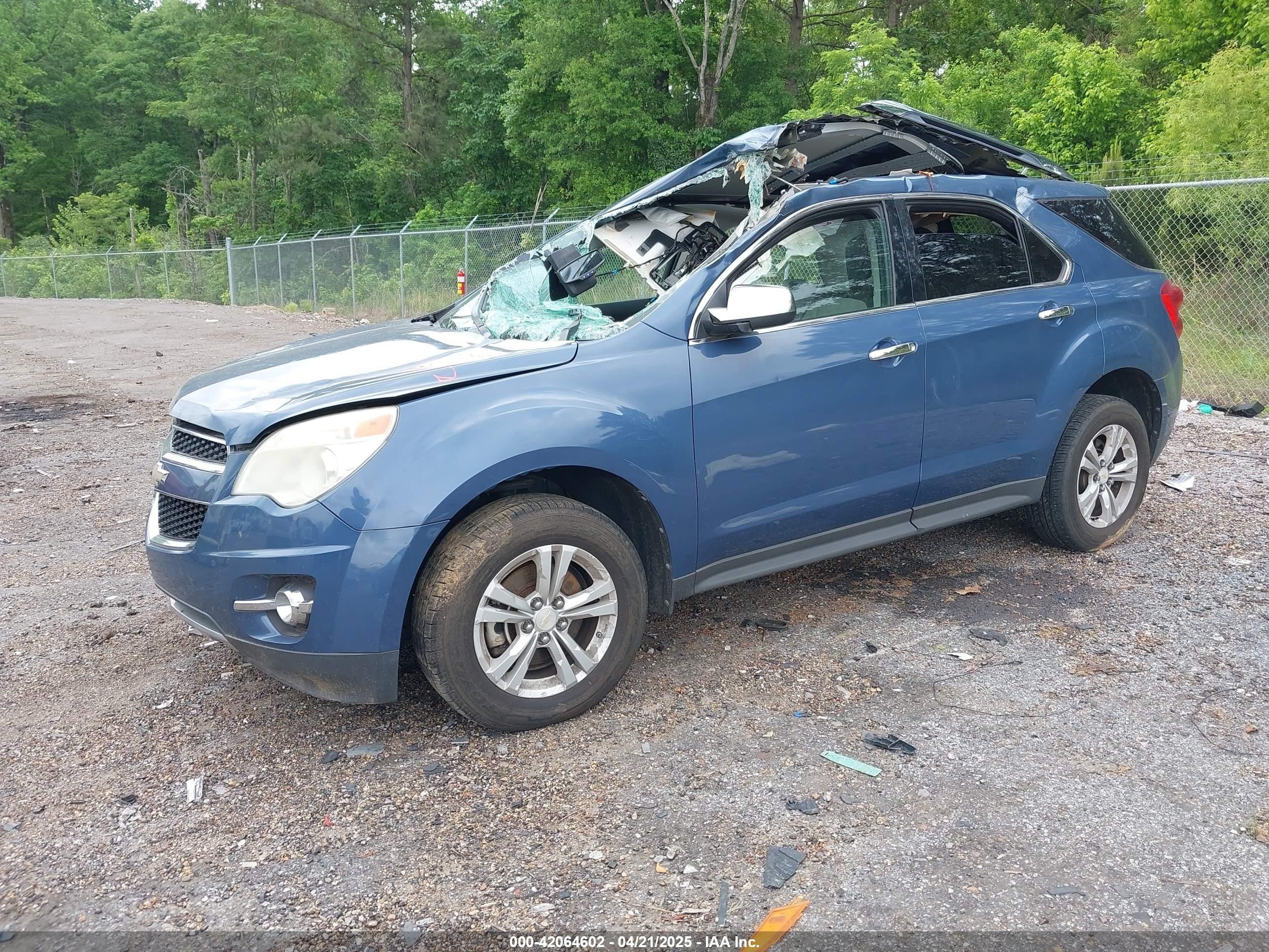 2012 Chevrolet Equinox Ltz Blue vin: 2GNALFEK2C6123603