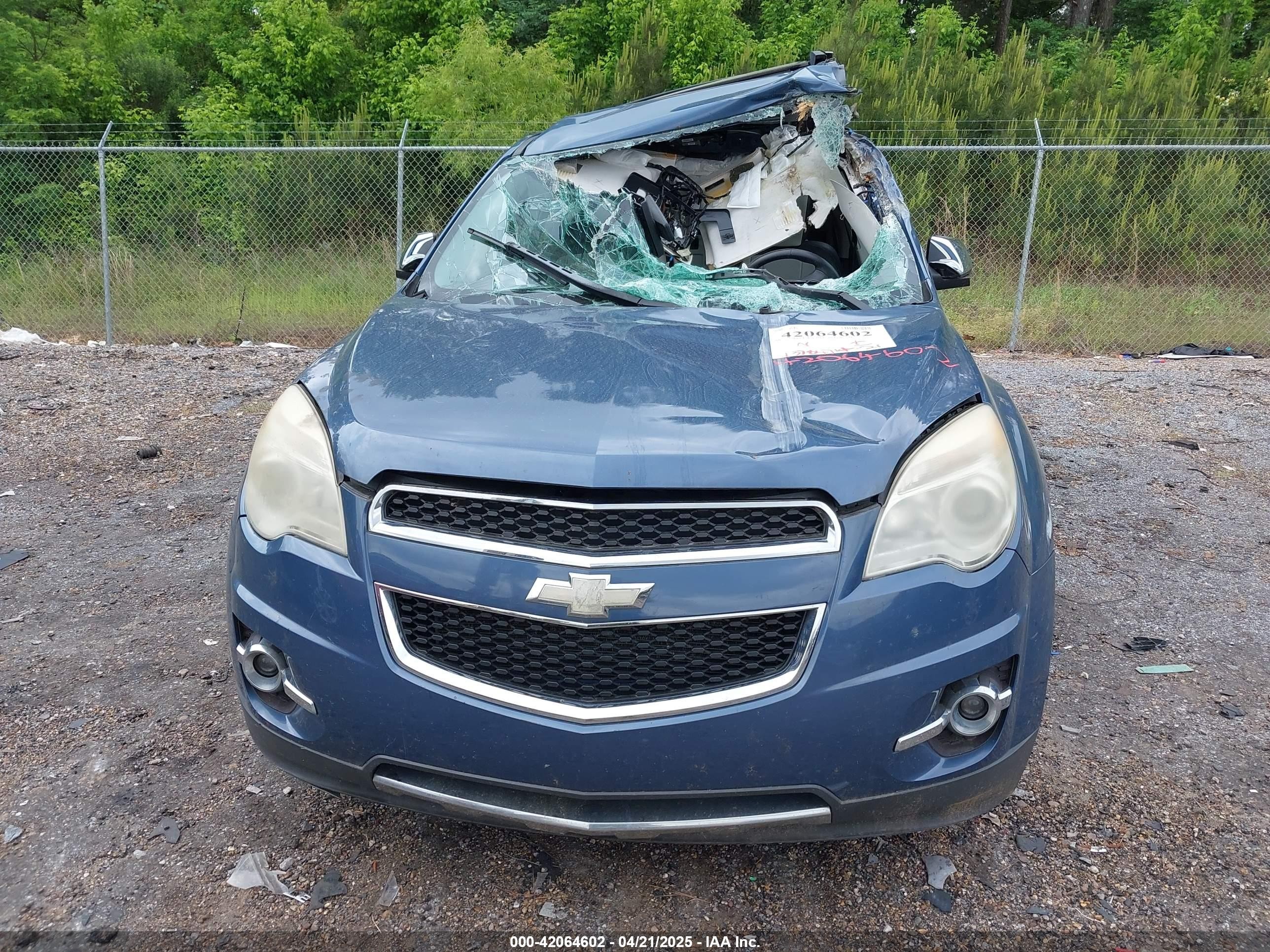 2012 Chevrolet Equinox Ltz Blue vin: 2GNALFEK2C6123603