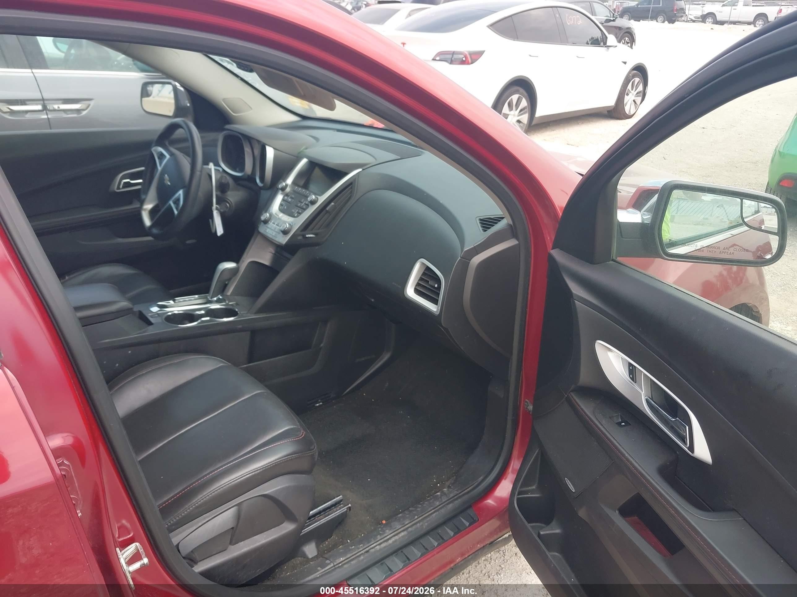 2012 Chevrolet Equinox Ltz Red vin: 2GNALFEK2C6252750