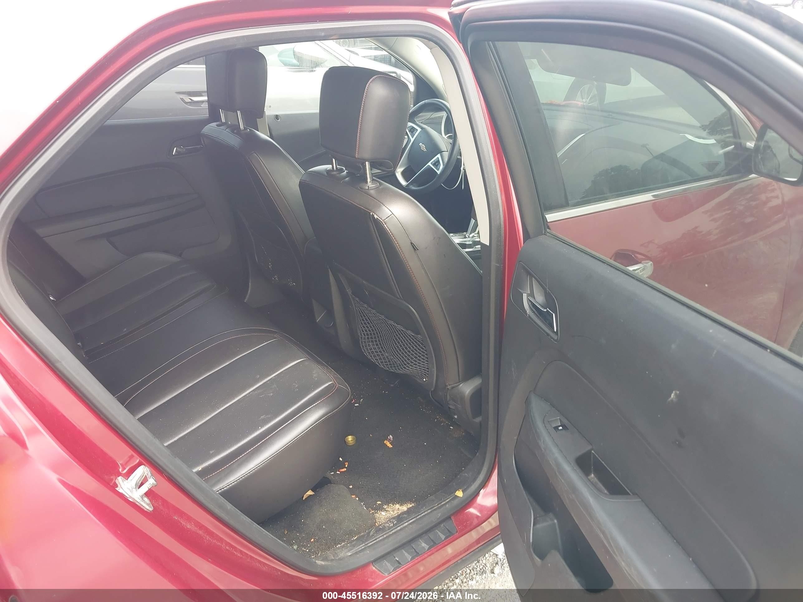 2012 Chevrolet Equinox Ltz Red vin: 2GNALFEK2C6252750