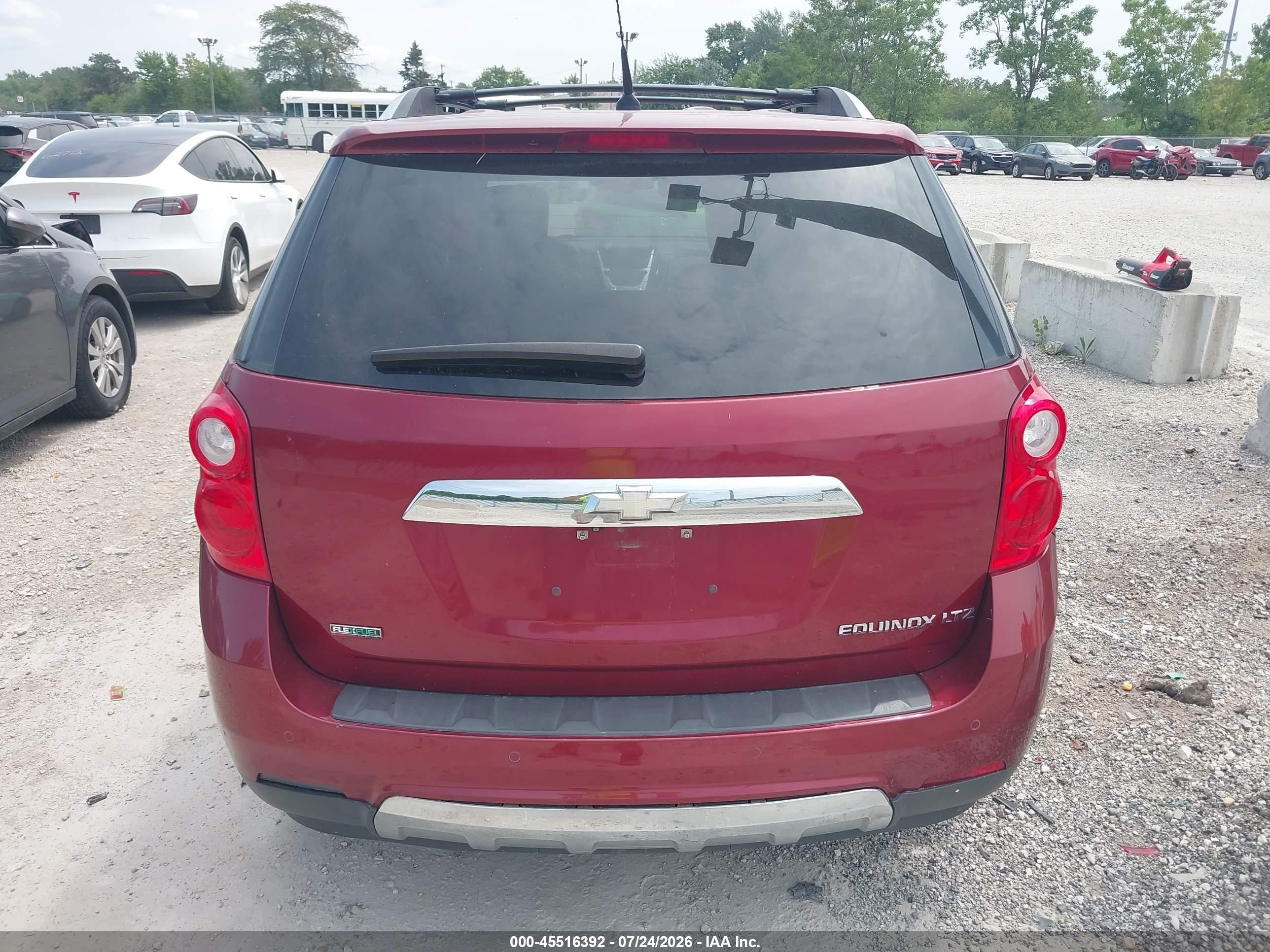 2012 Chevrolet Equinox Ltz Red vin: 2GNALFEK2C6252750