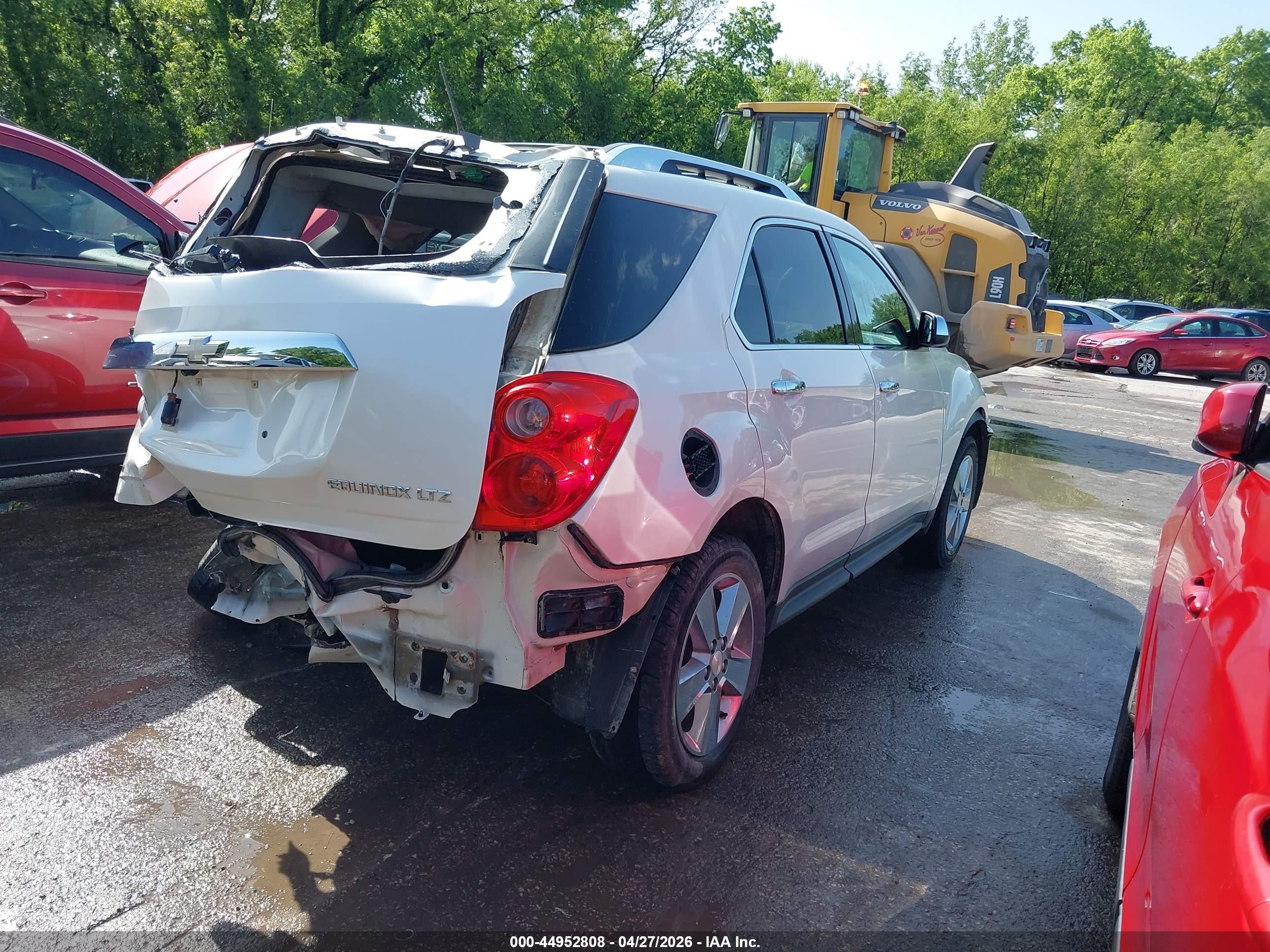 2013 Chevrolet Equinox Ltz White vin: 2GNALFEK2D1132848
