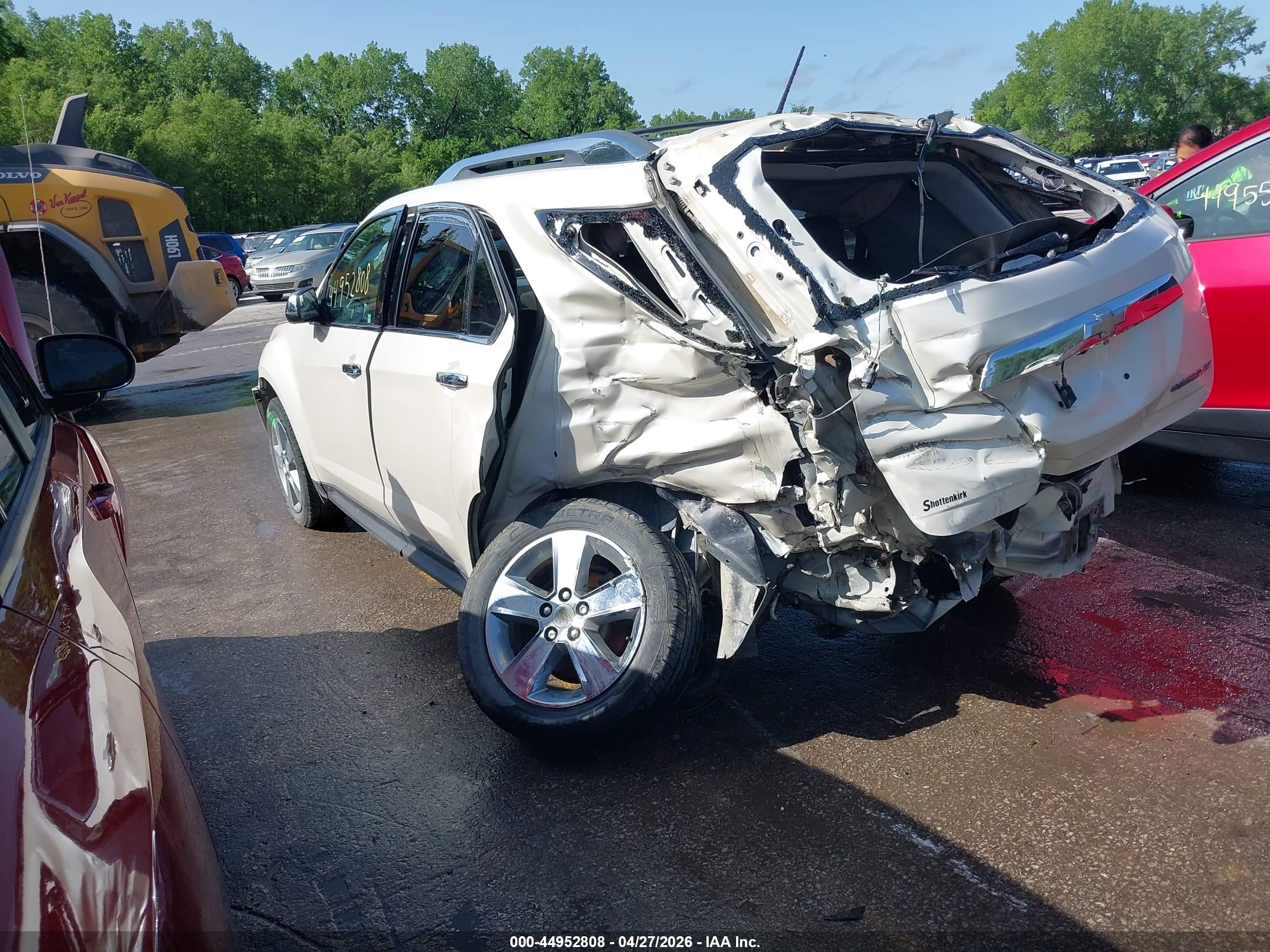 2013 Chevrolet Equinox Ltz White vin: 2GNALFEK2D1132848