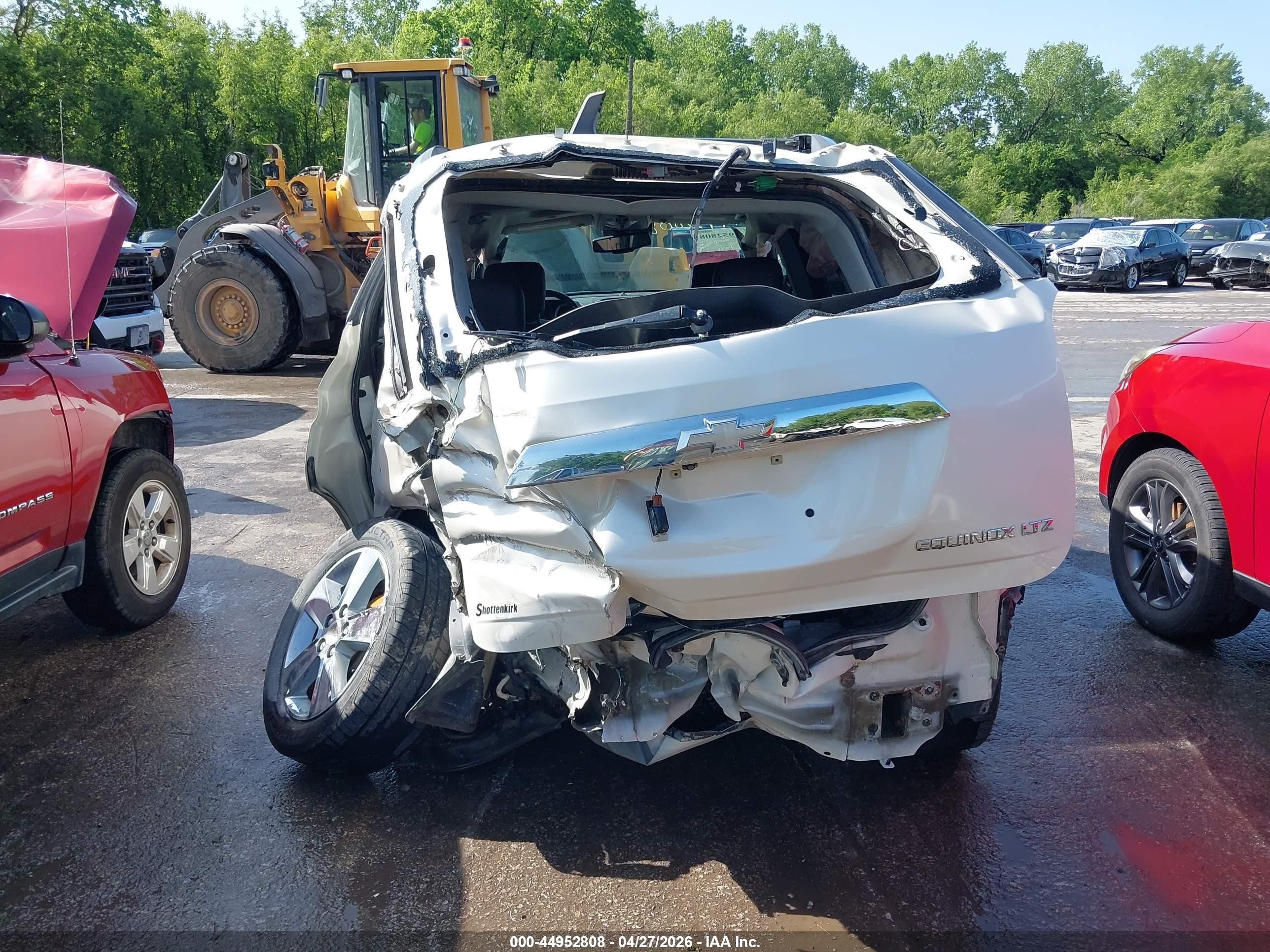 2013 Chevrolet Equinox Ltz White vin: 2GNALFEK2D1132848