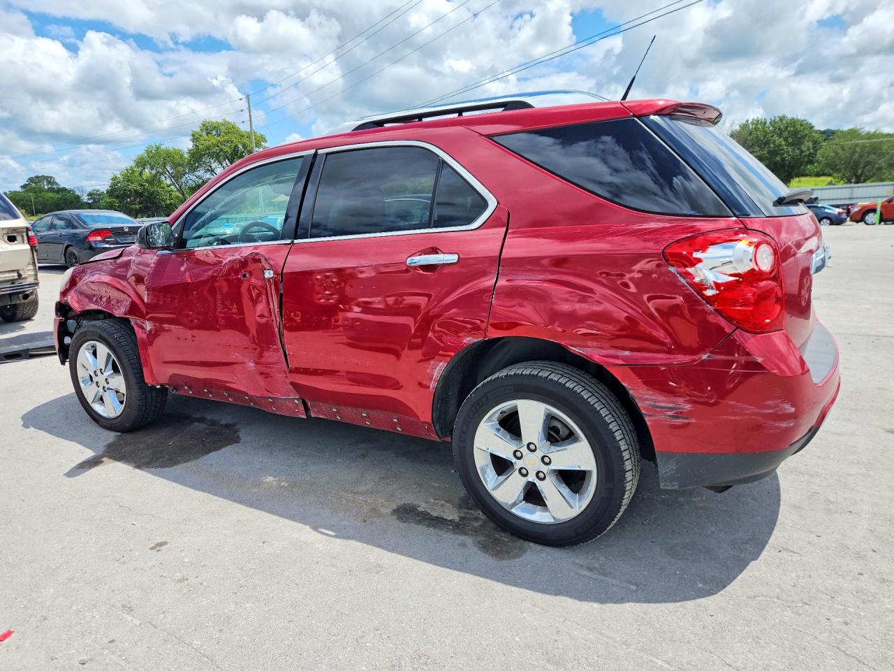 2013 Chevrolet Equinox Ltz Red vin: 2GNALFEK2D6143285