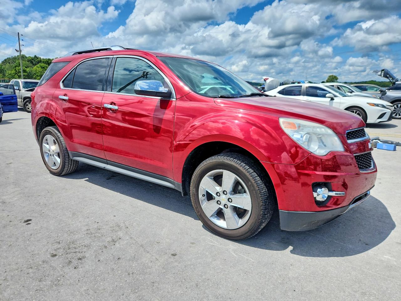 2013 Chevrolet Equinox Ltz Red vin: 2GNALFEK2D6143285