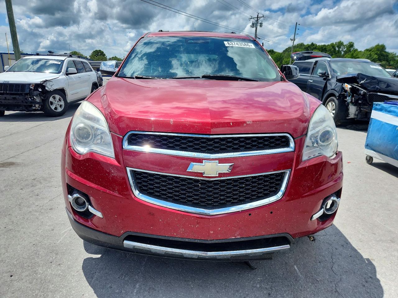 2013 Chevrolet Equinox Ltz Red vin: 2GNALFEK2D6143285