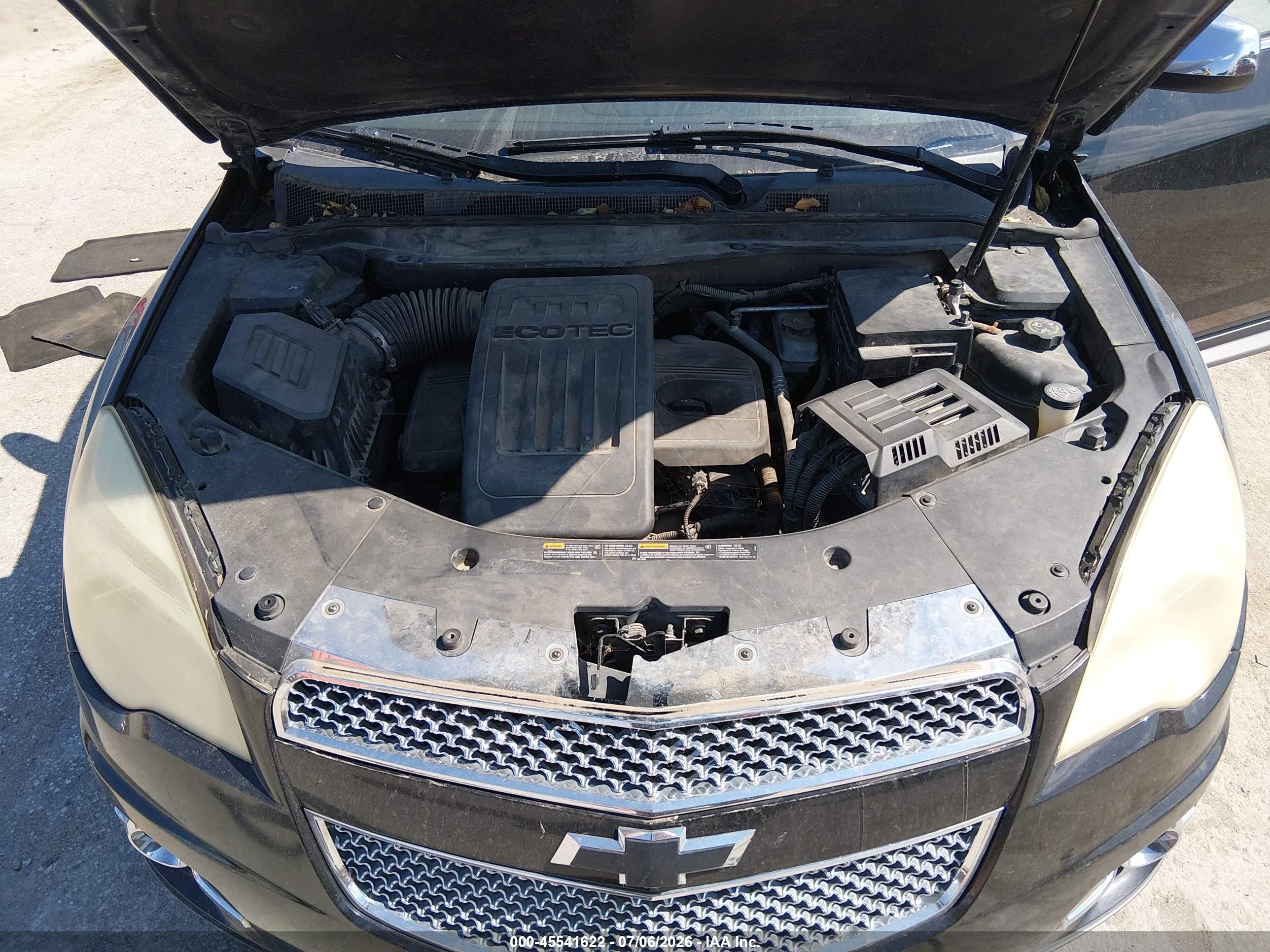 2013 Chevrolet Equinox Ltz Черный vin: 2GNALFEK2D6247887