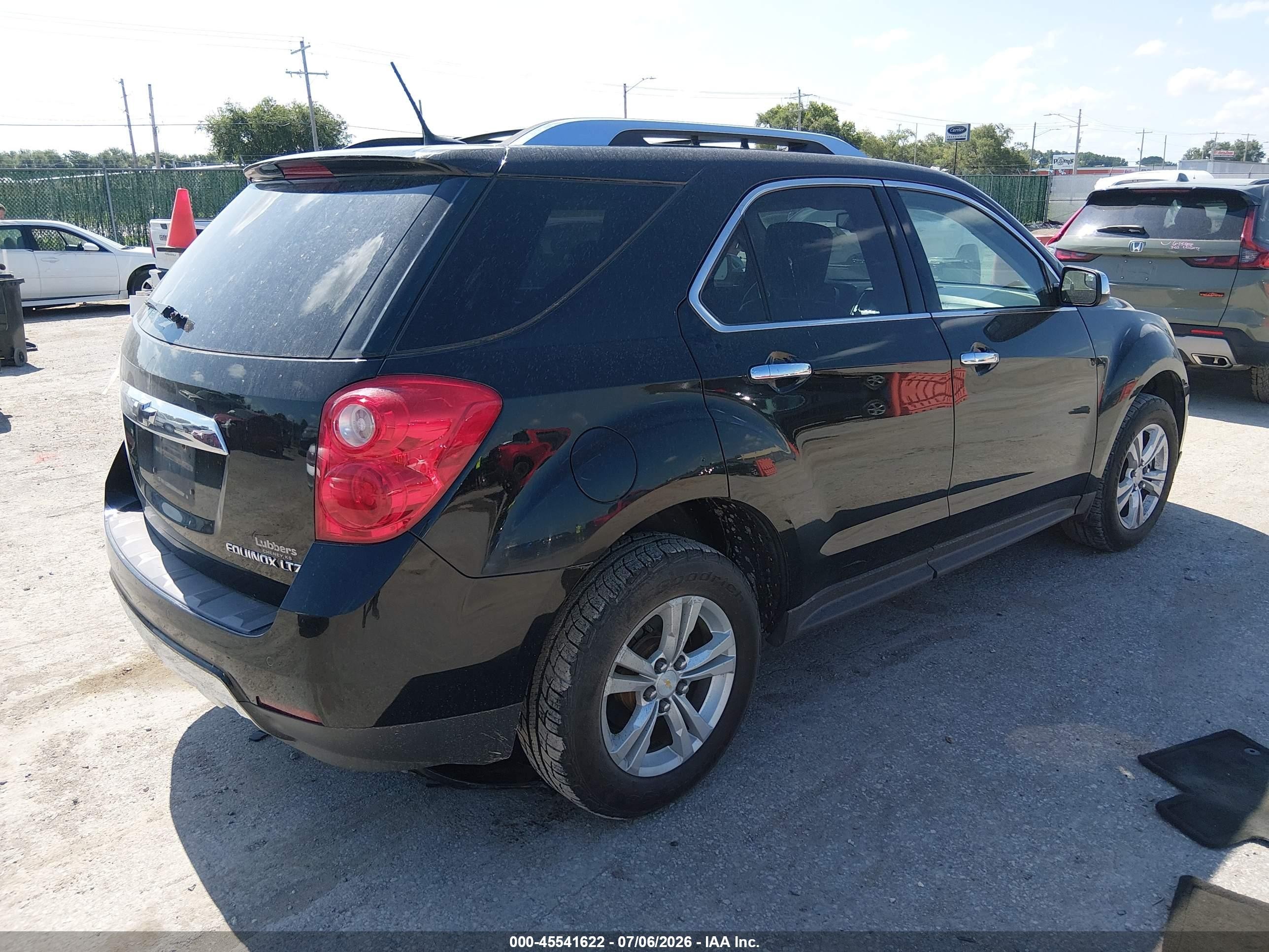 2013 Chevrolet Equinox Ltz Черный vin: 2GNALFEK2D6247887
