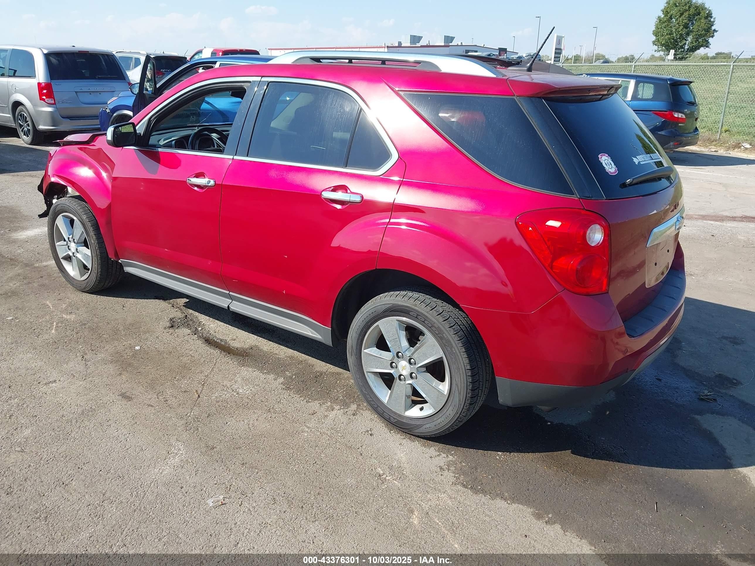 2013 Chevrolet Equinox Ltz Red vin: 2GNALFEK2D6305982