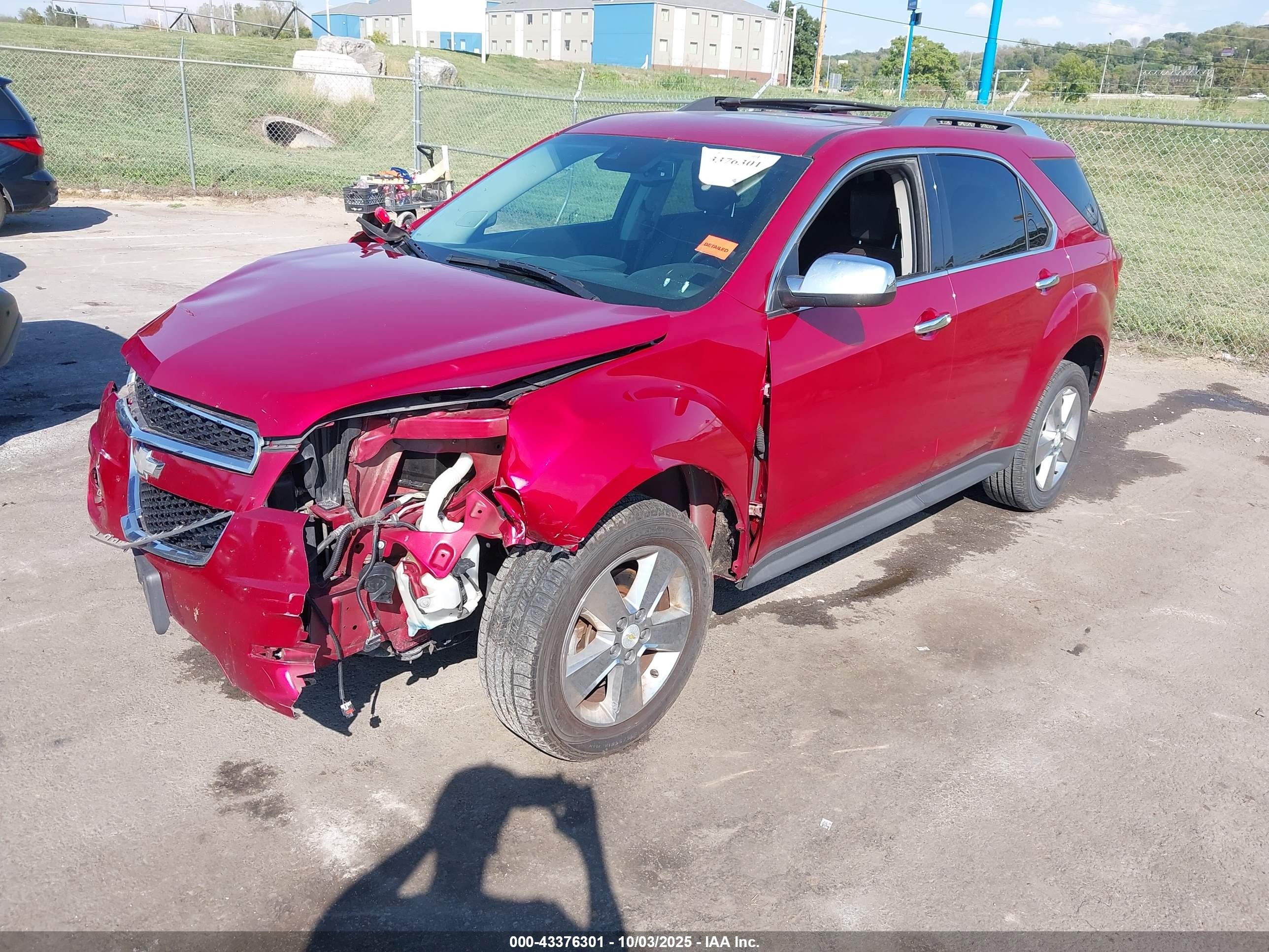 2013 Chevrolet Equinox Ltz Red vin: 2GNALFEK2D6305982