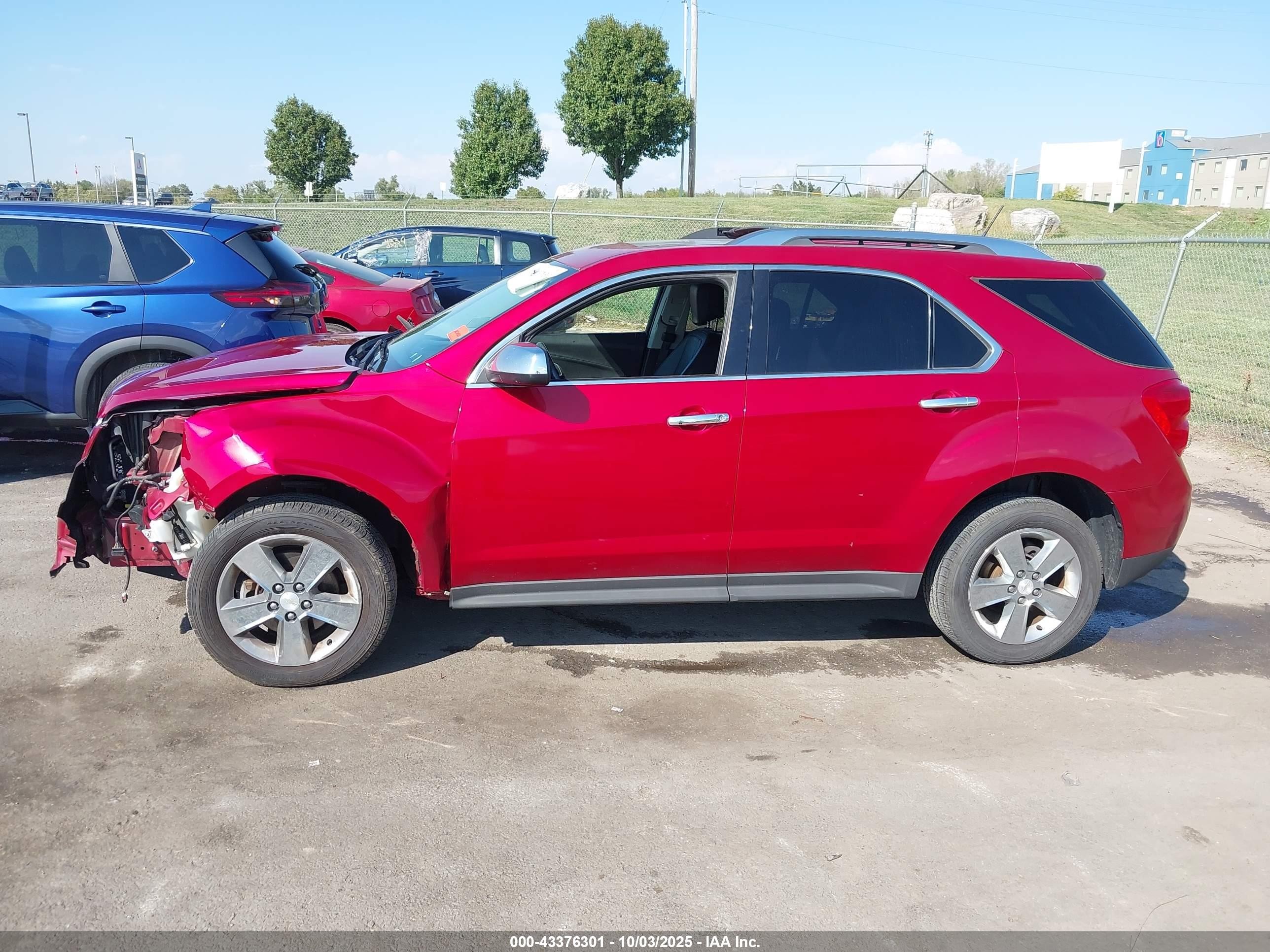 2013 Chevrolet Equinox Ltz Red vin: 2GNALFEK2D6305982