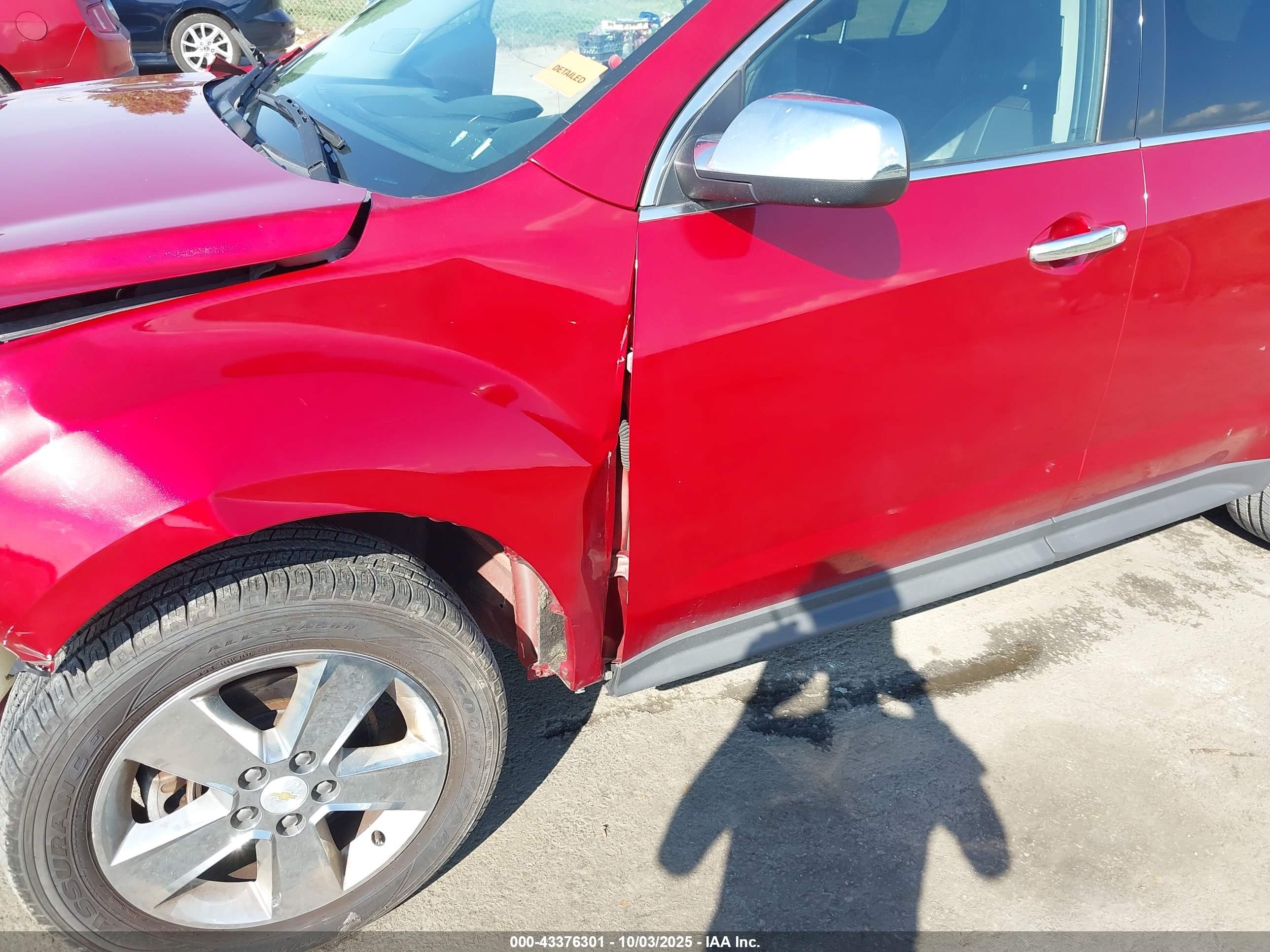 2013 Chevrolet Equinox Ltz Red vin: 2GNALFEK2D6305982