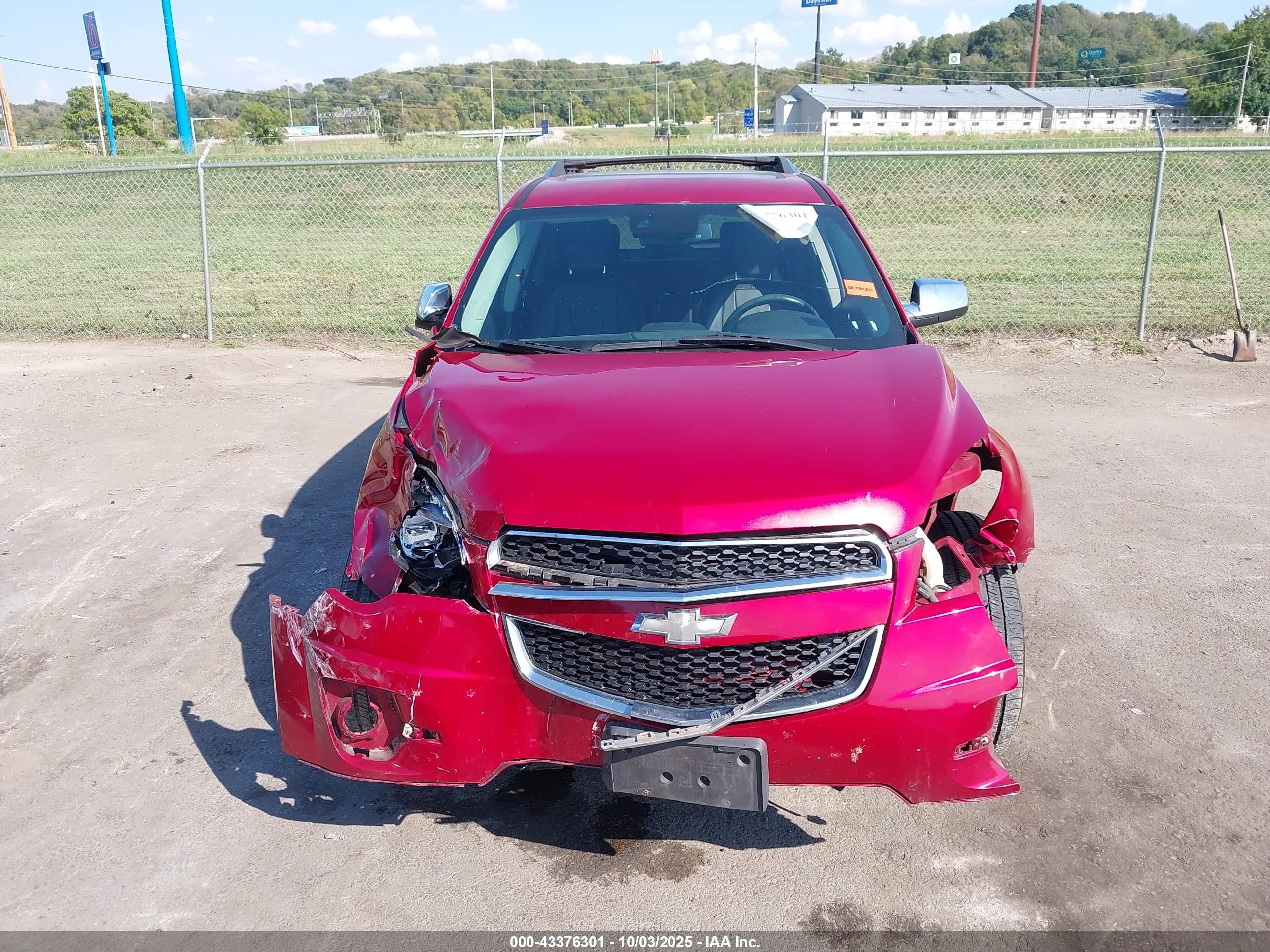 2013 Chevrolet Equinox Ltz Red vin: 2GNALFEK2D6305982