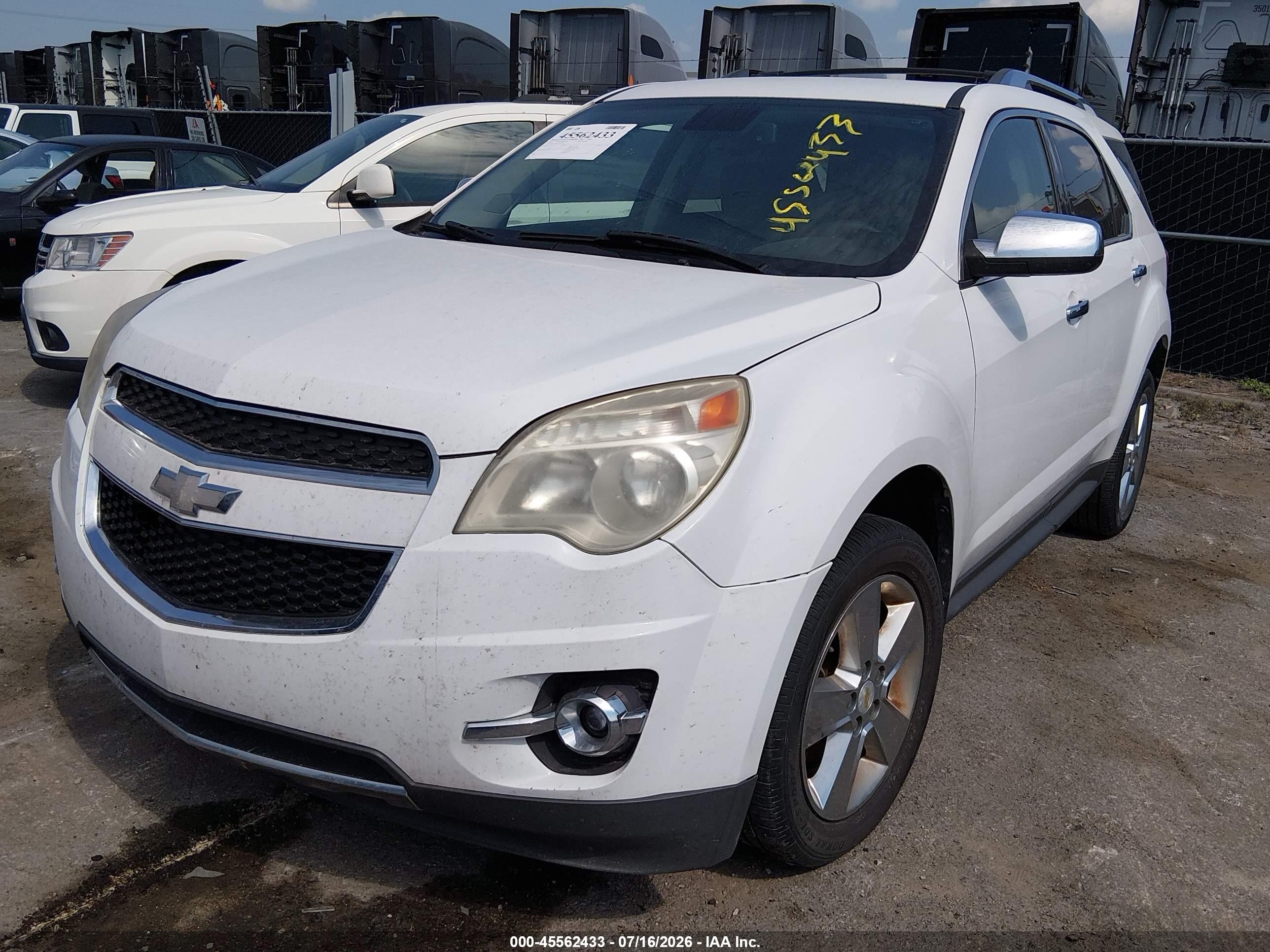 2012 Chevrolet Equinox Ltz Белый vin: 2GNALFEK5C1235535