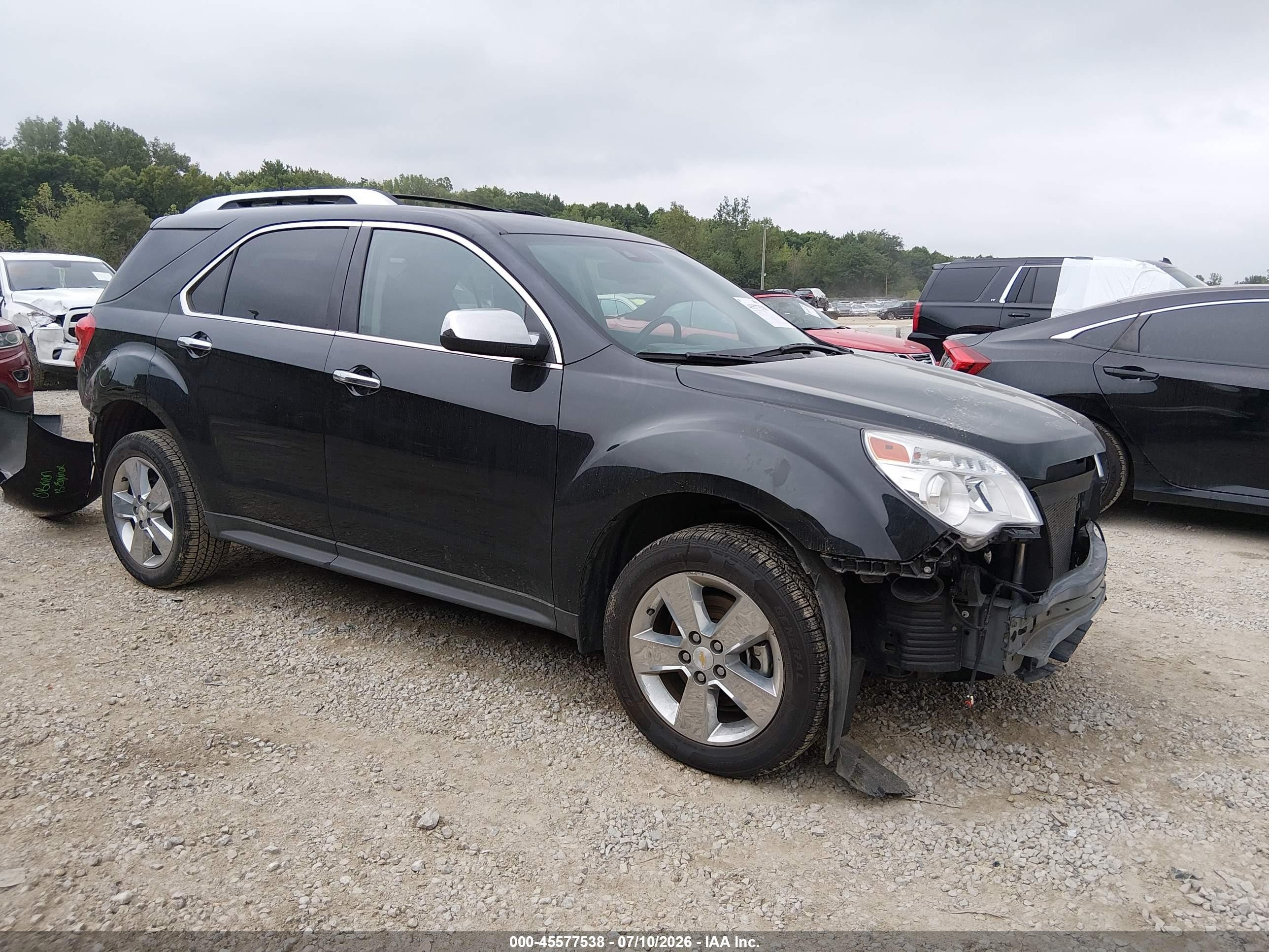 2013 Chevrolet Equinox Ltz Black vin: 2GNALFEK5D6250718
