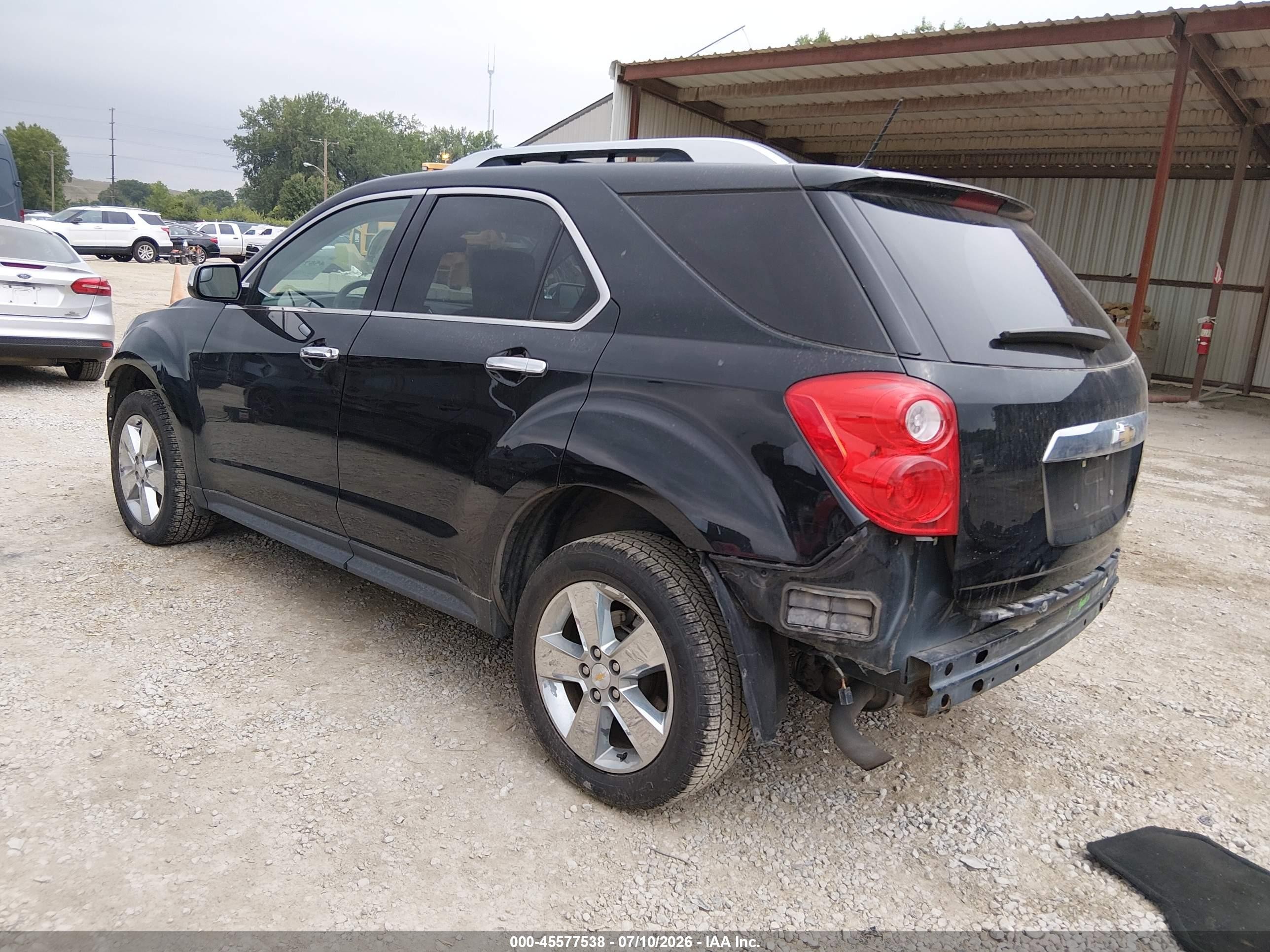 2013 Chevrolet Equinox Ltz Black vin: 2GNALFEK5D6250718