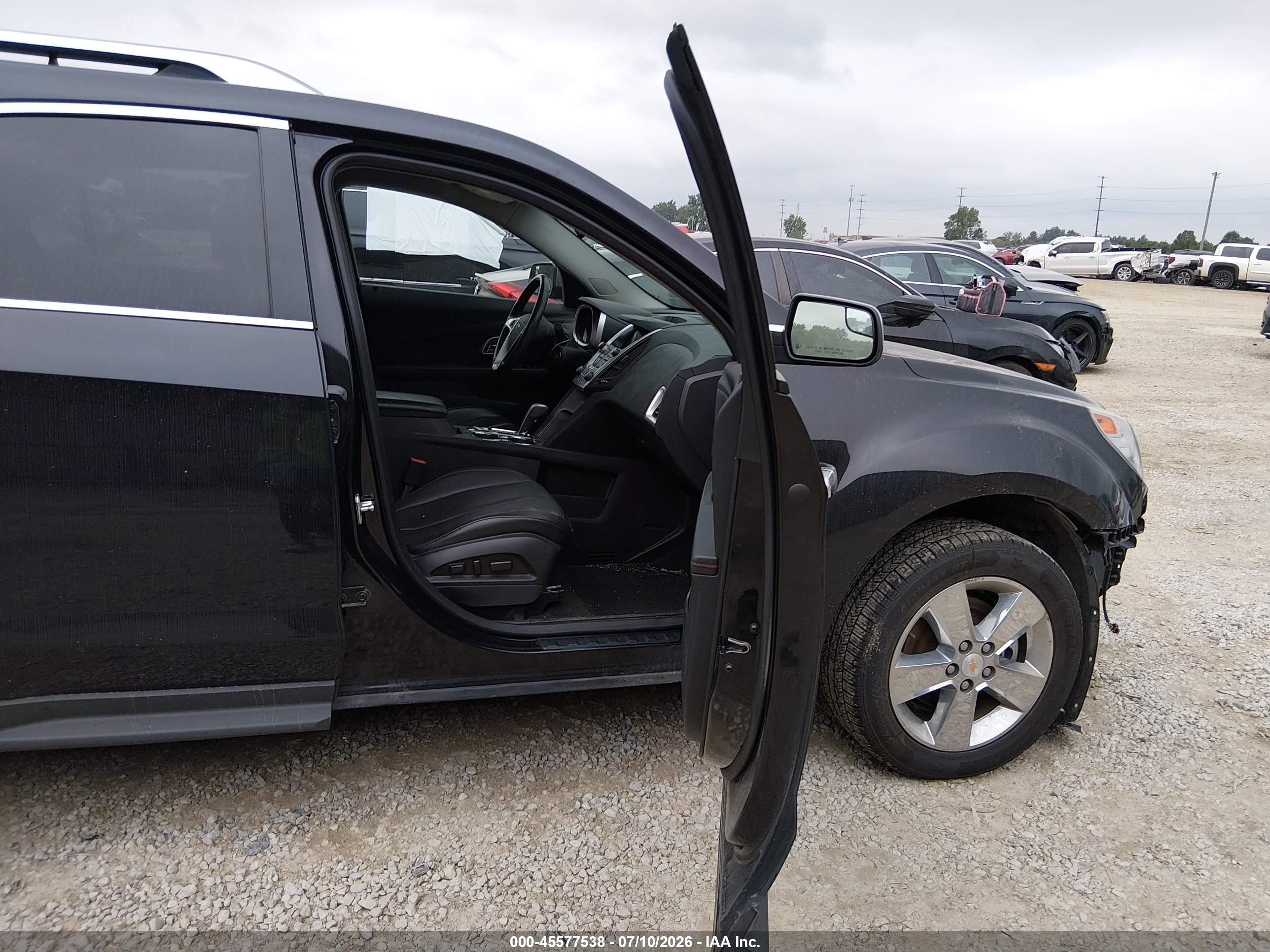 2013 Chevrolet Equinox Ltz Black vin: 2GNALFEK5D6250718