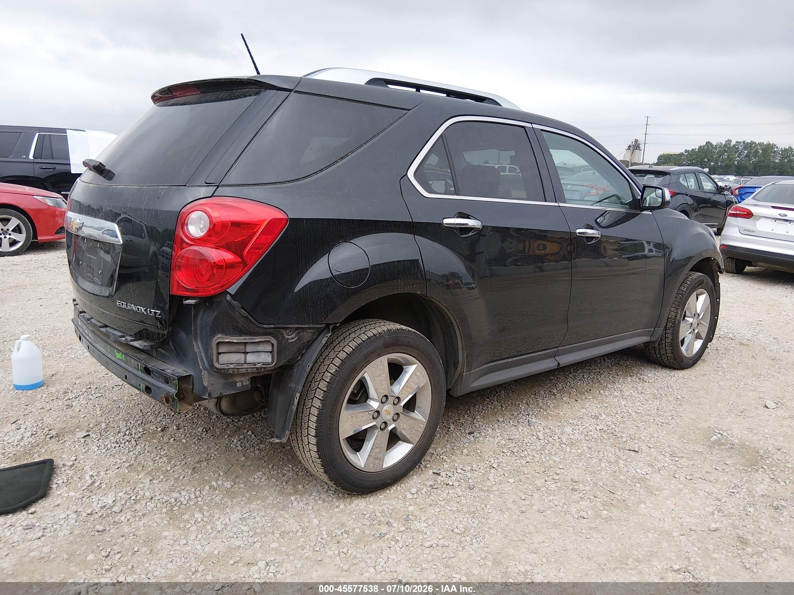 2013 Chevrolet Equinox Ltz Black vin: 2GNALFEK5D6250718