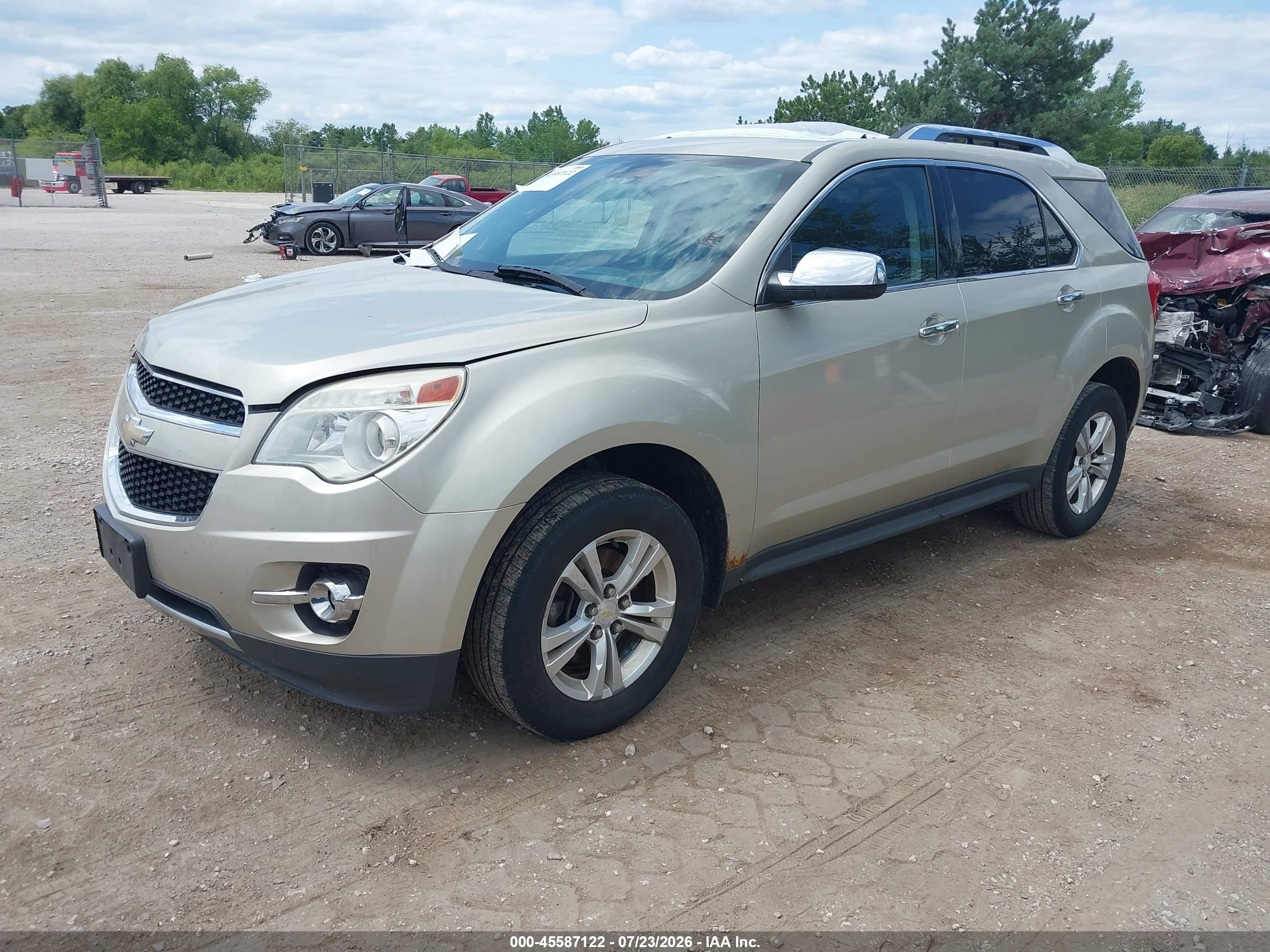 2013 Chevrolet Equinox Ltz Tan vin: 2GNALFEK5D6414422