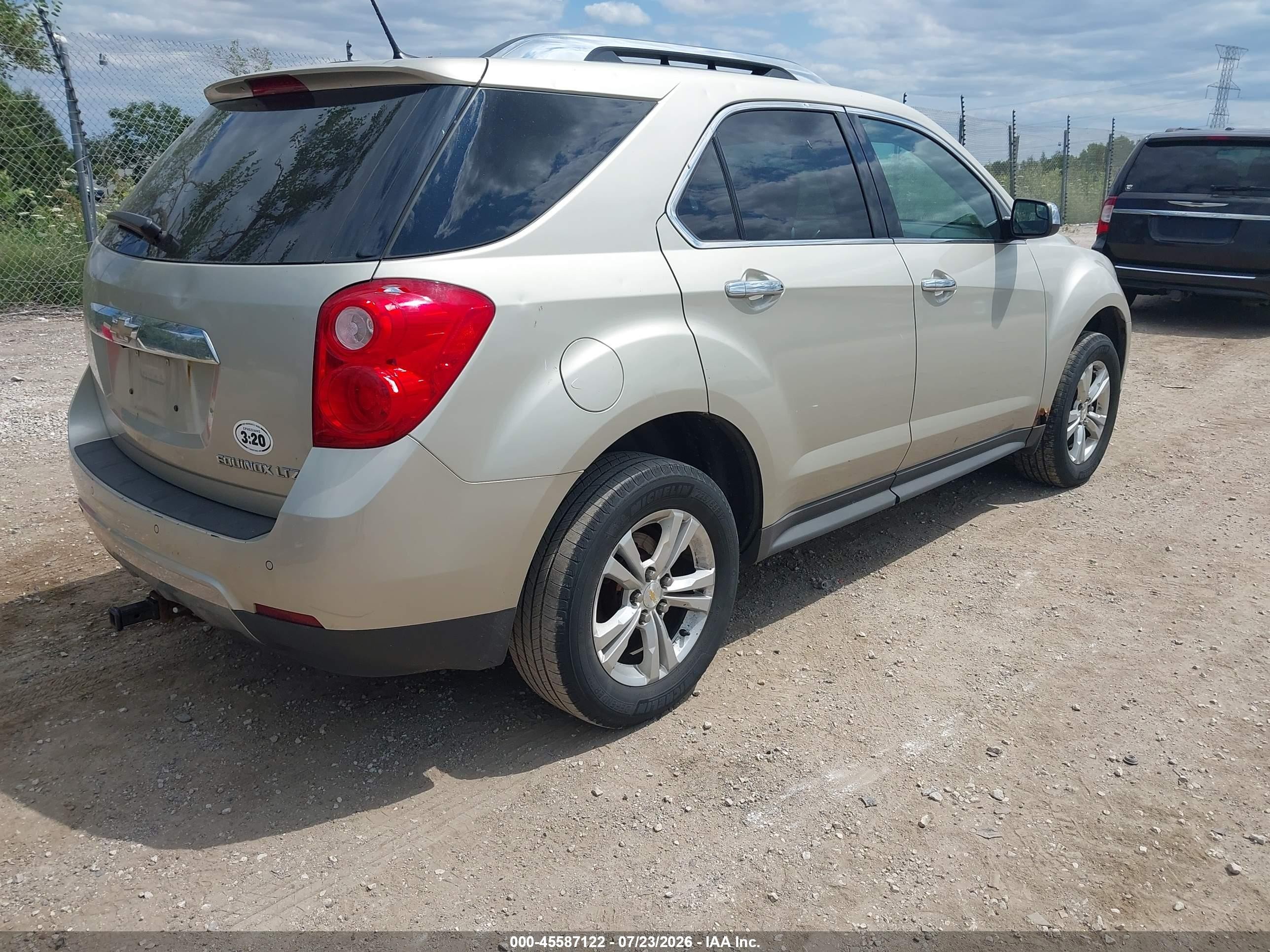 2013 Chevrolet Equinox Ltz Tan vin: 2GNALFEK5D6414422