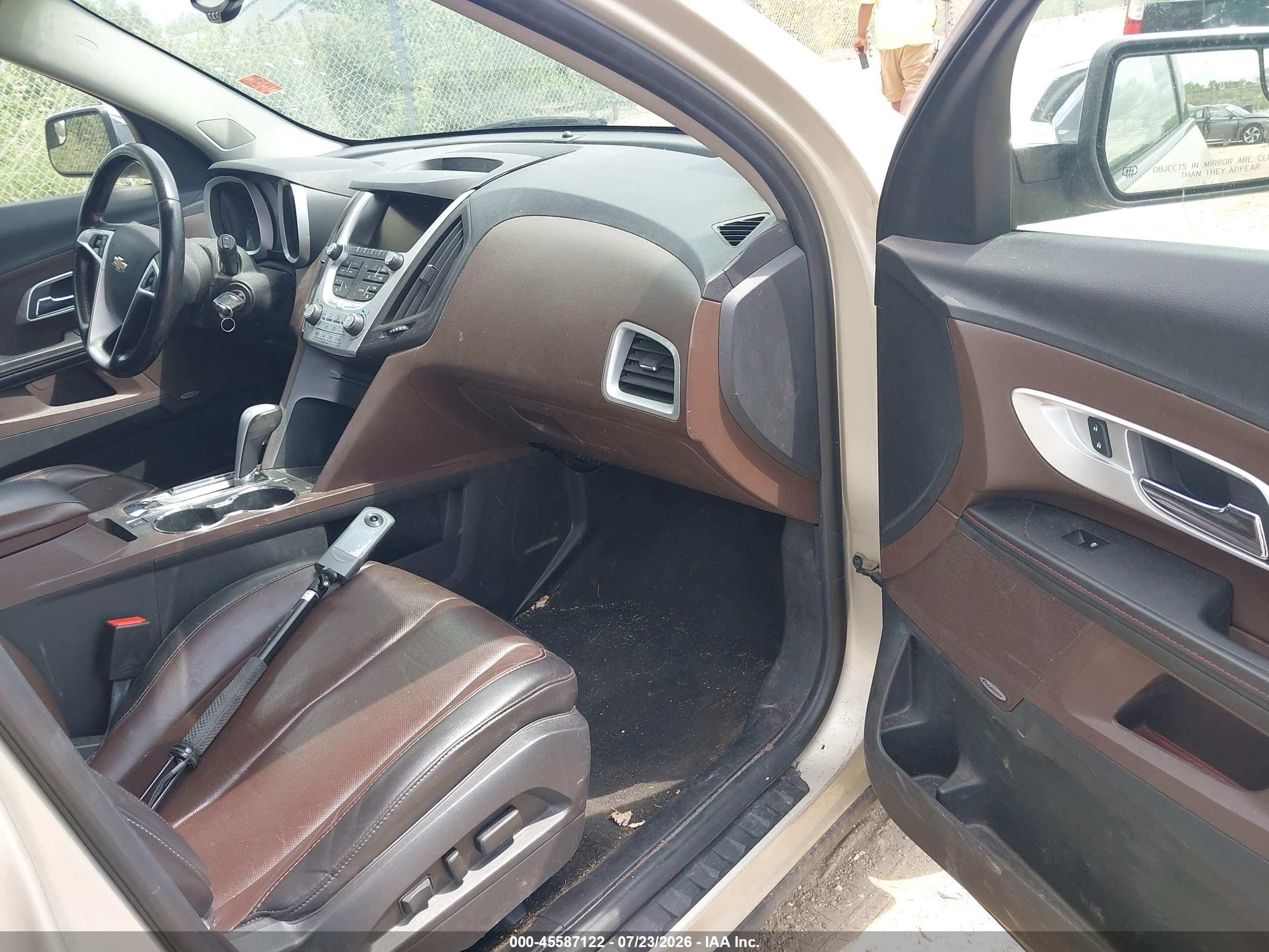 2013 Chevrolet Equinox Ltz Tan vin: 2GNALFEK5D6414422