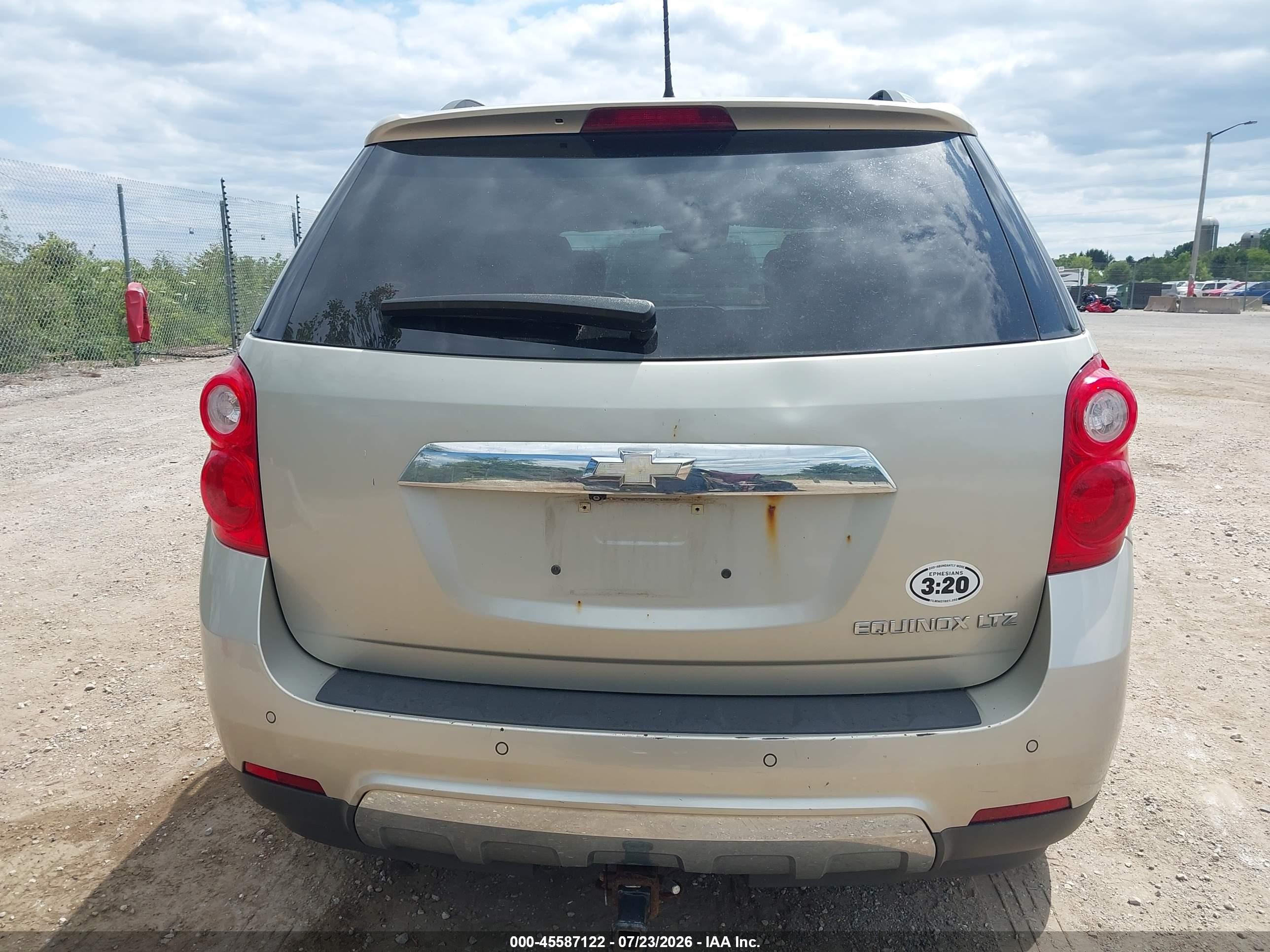 2013 Chevrolet Equinox Ltz Tan vin: 2GNALFEK5D6414422
