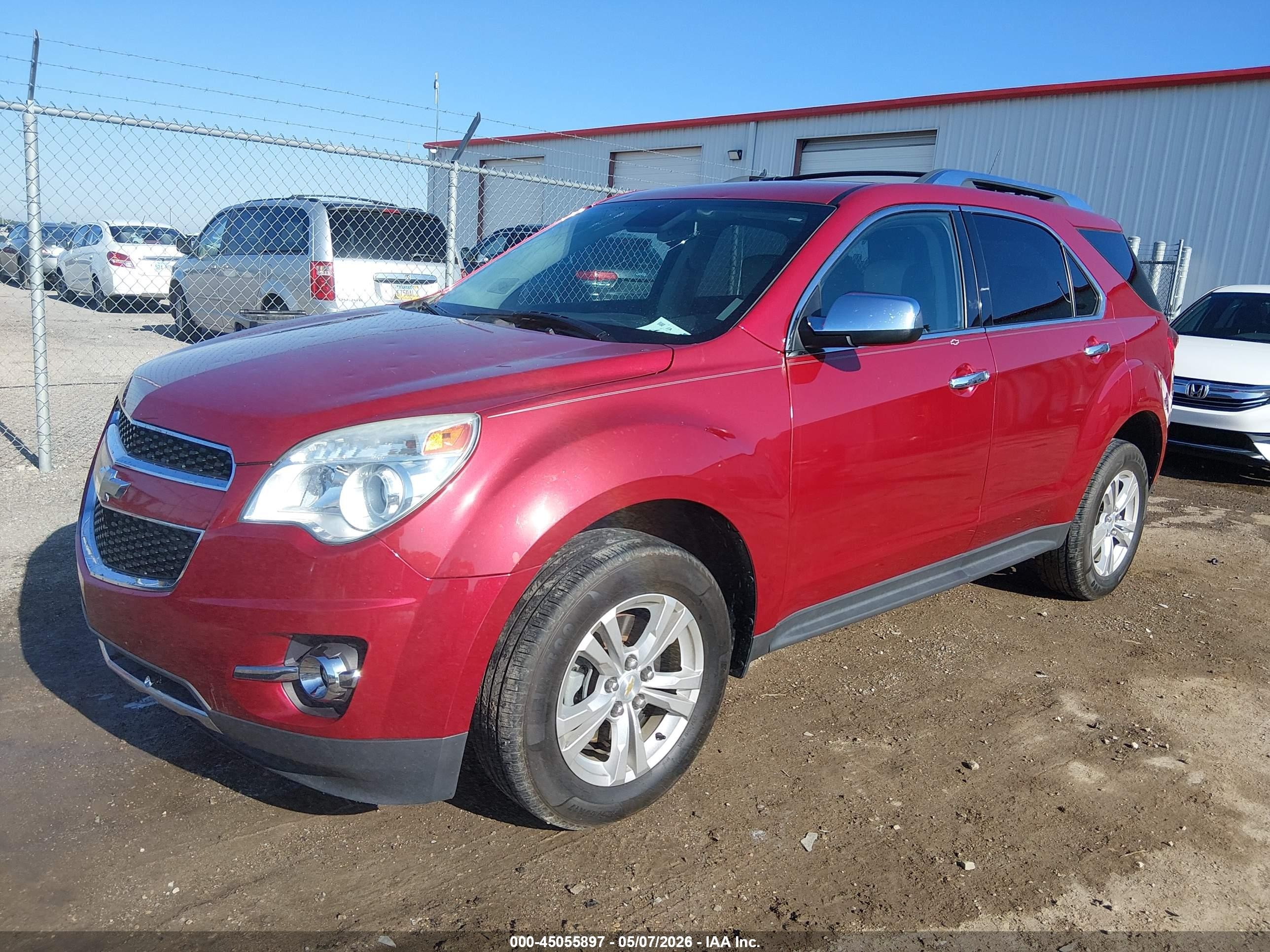 2012 Chevrolet Equinox Ltz Red vin: 2GNALFEK6C1338995