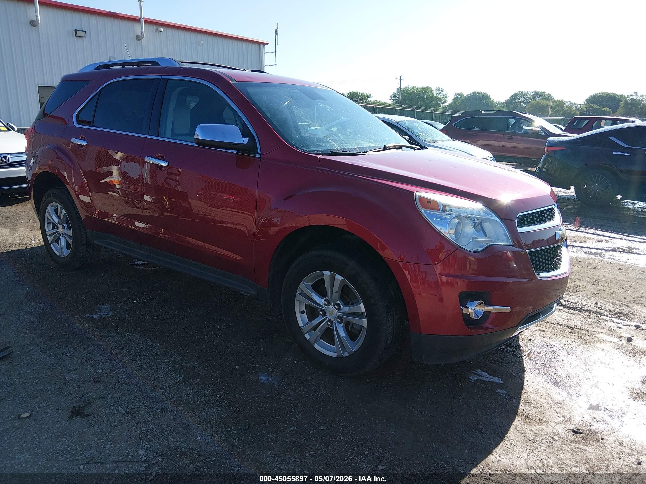 2012 Chevrolet Equinox Ltz Red vin: 2GNALFEK6C1338995