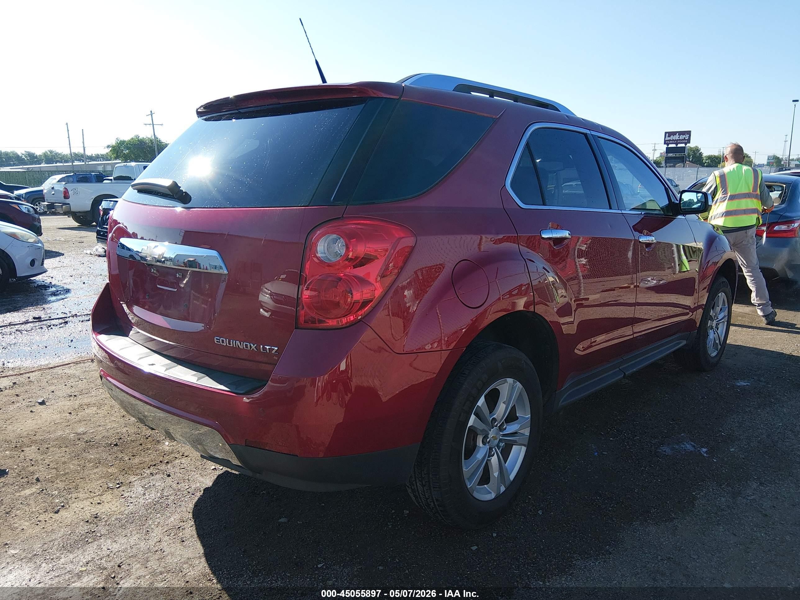 2012 Chevrolet Equinox Ltz Red vin: 2GNALFEK6C1338995