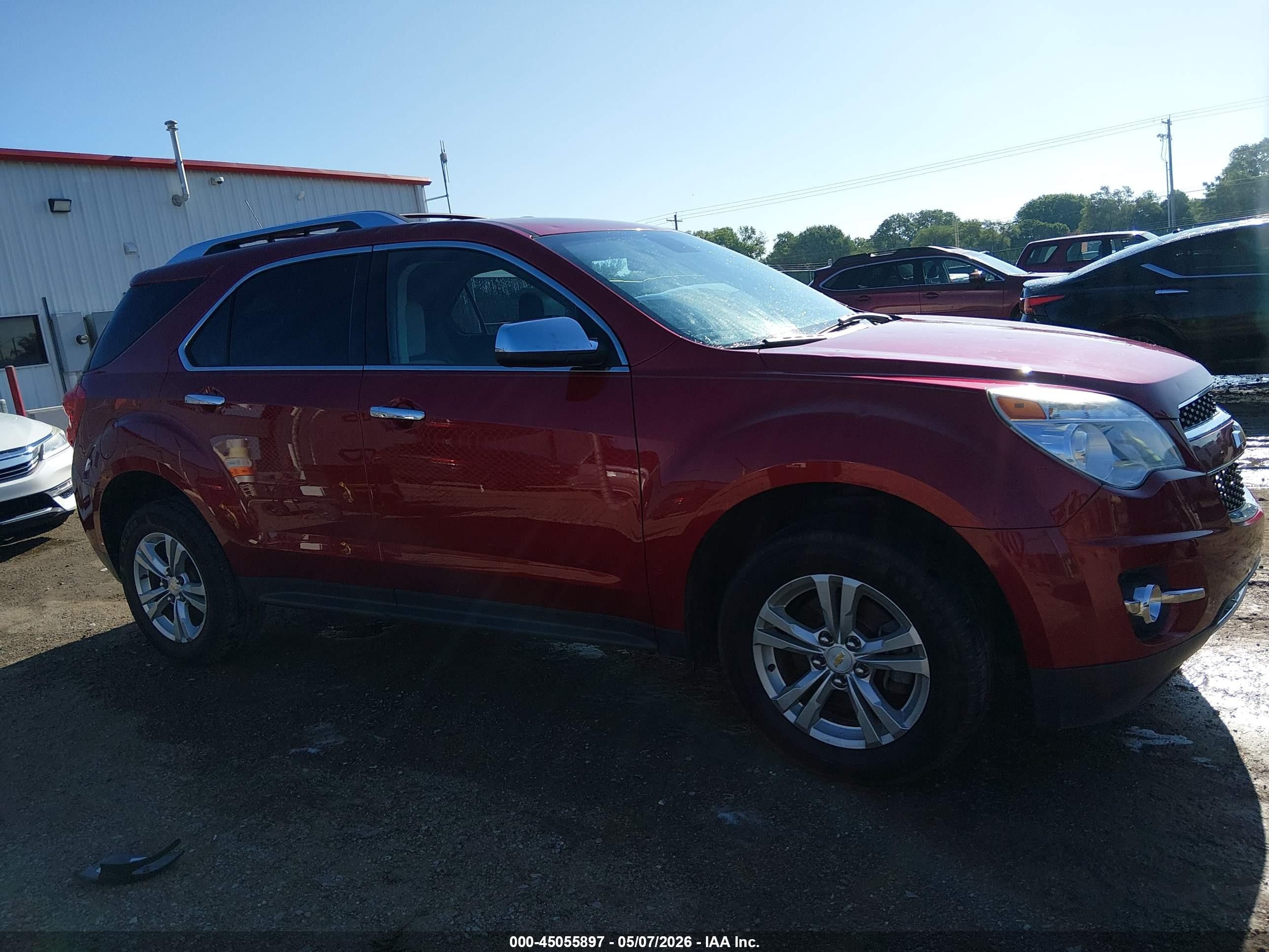 2012 Chevrolet Equinox Ltz Red vin: 2GNALFEK6C1338995