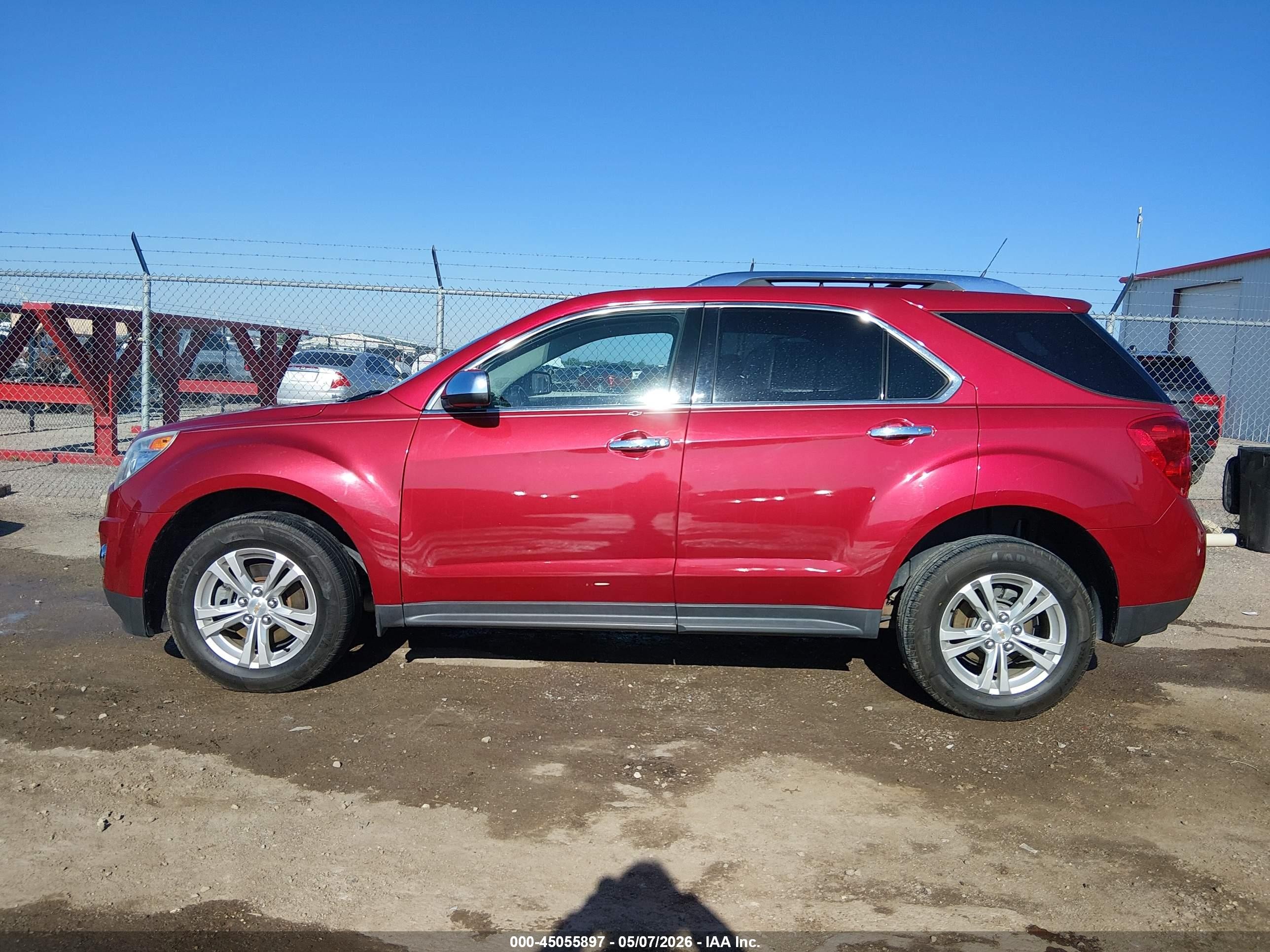 2012 Chevrolet Equinox Ltz Red vin: 2GNALFEK6C1338995