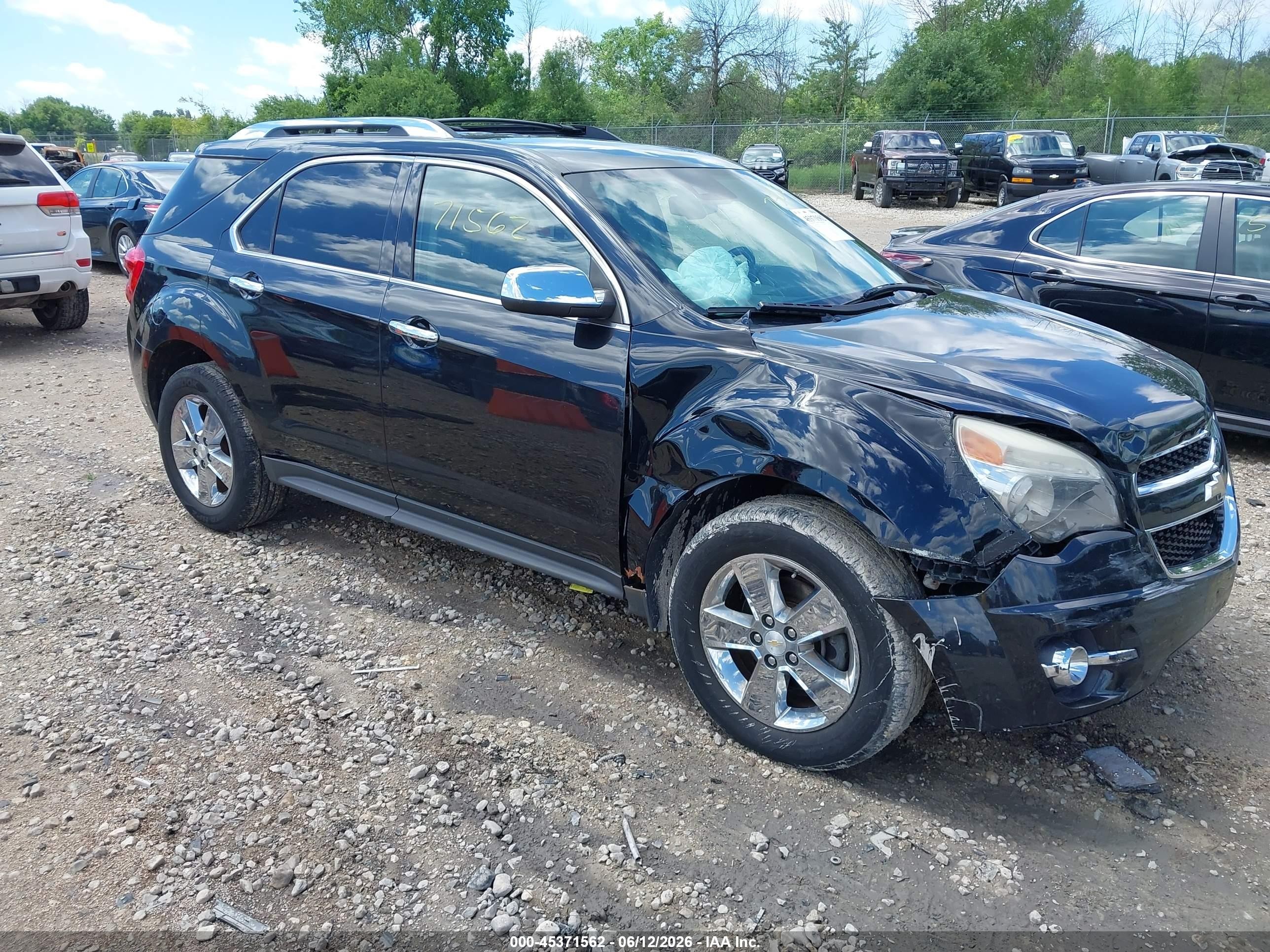 2013 Chevrolet Equinox Ltz Black vin: 2GNALFEK6D6168741