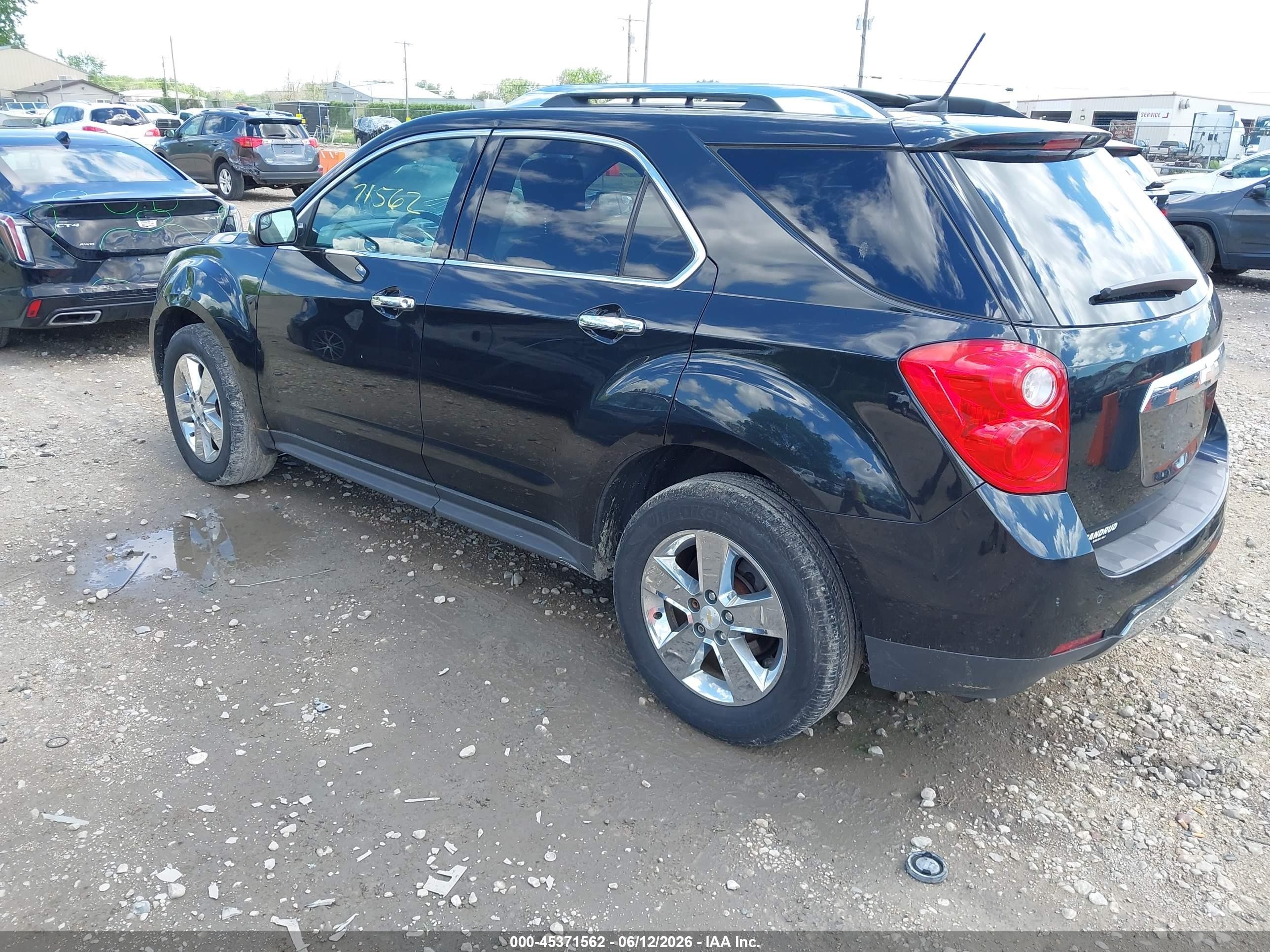 2013 Chevrolet Equinox Ltz Black vin: 2GNALFEK6D6168741