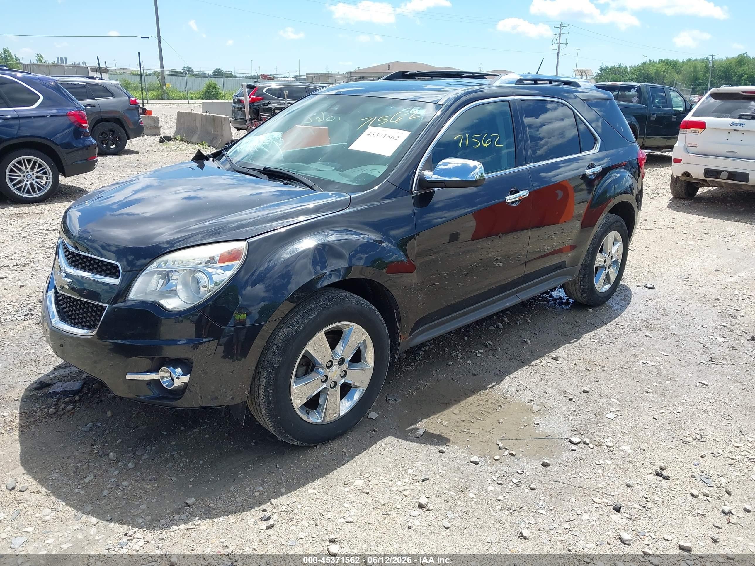 2013 Chevrolet Equinox Ltz Black vin: 2GNALFEK6D6168741