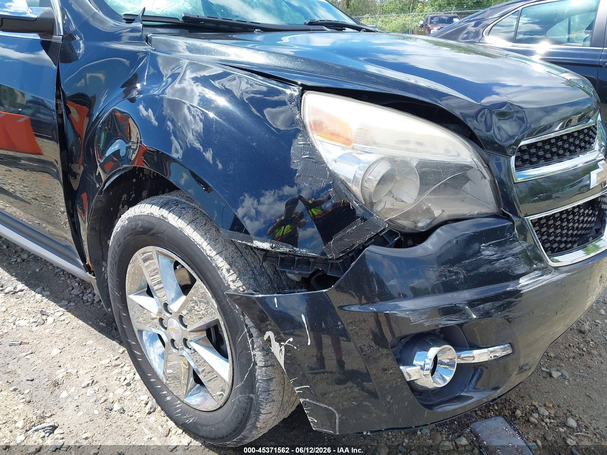 2013 Chevrolet Equinox Ltz Black vin: 2GNALFEK6D6168741