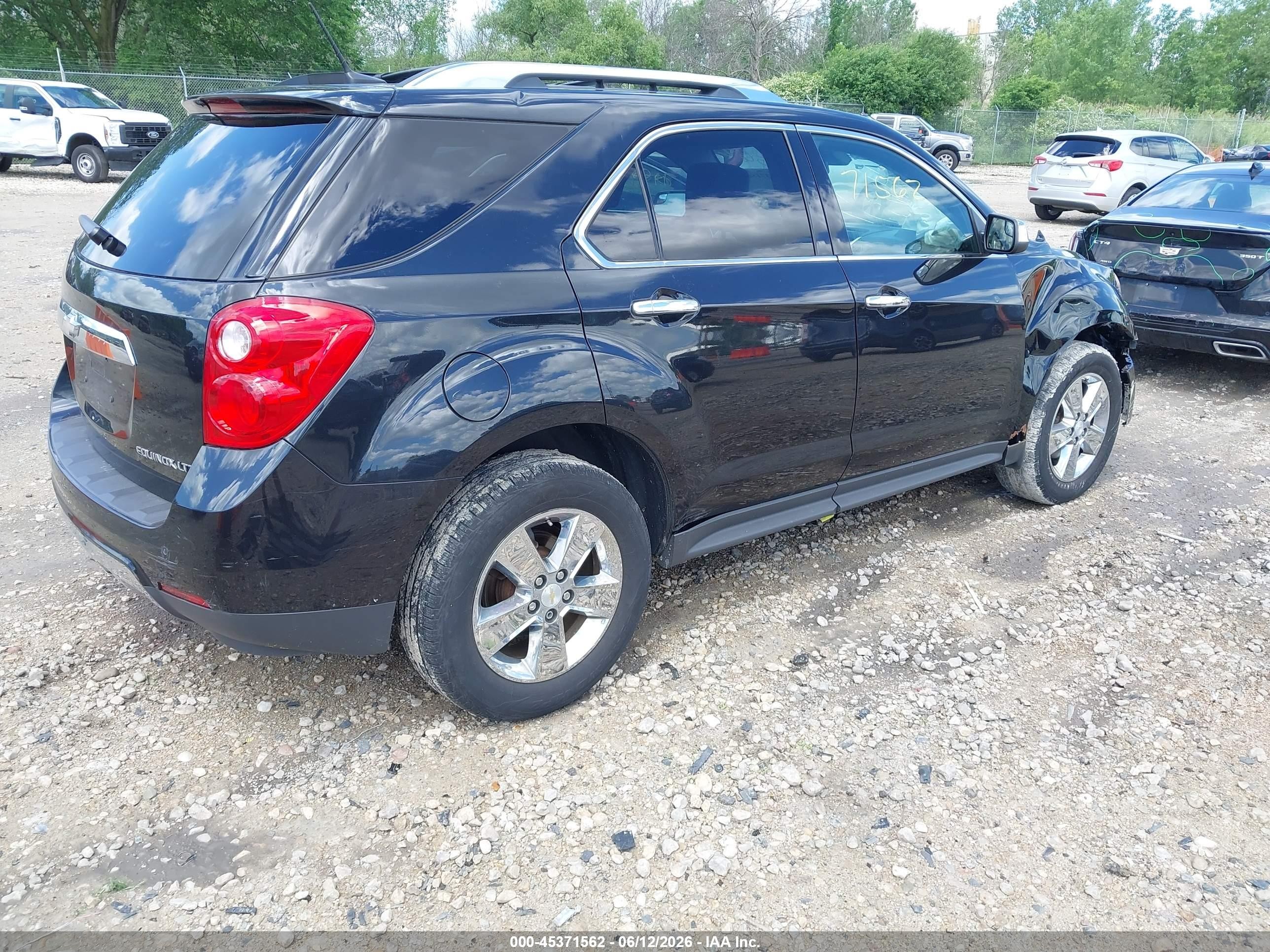 2013 Chevrolet Equinox Ltz Black vin: 2GNALFEK6D6168741